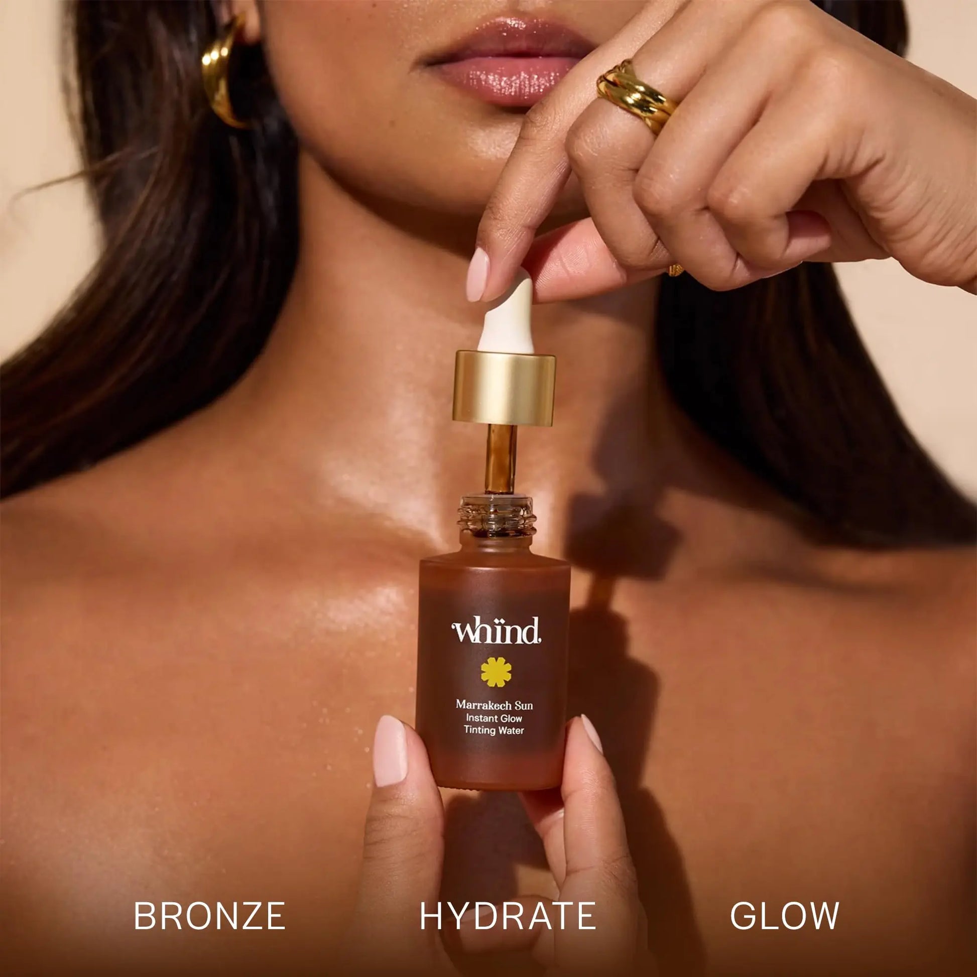 WHIND Marrakech Sun Tinting Water – Lightweight Self-Tanning Drops with Hyaluronic Acid & Glycerin for a Buildable Natural Glow – 30ml WHIND uk supplements
