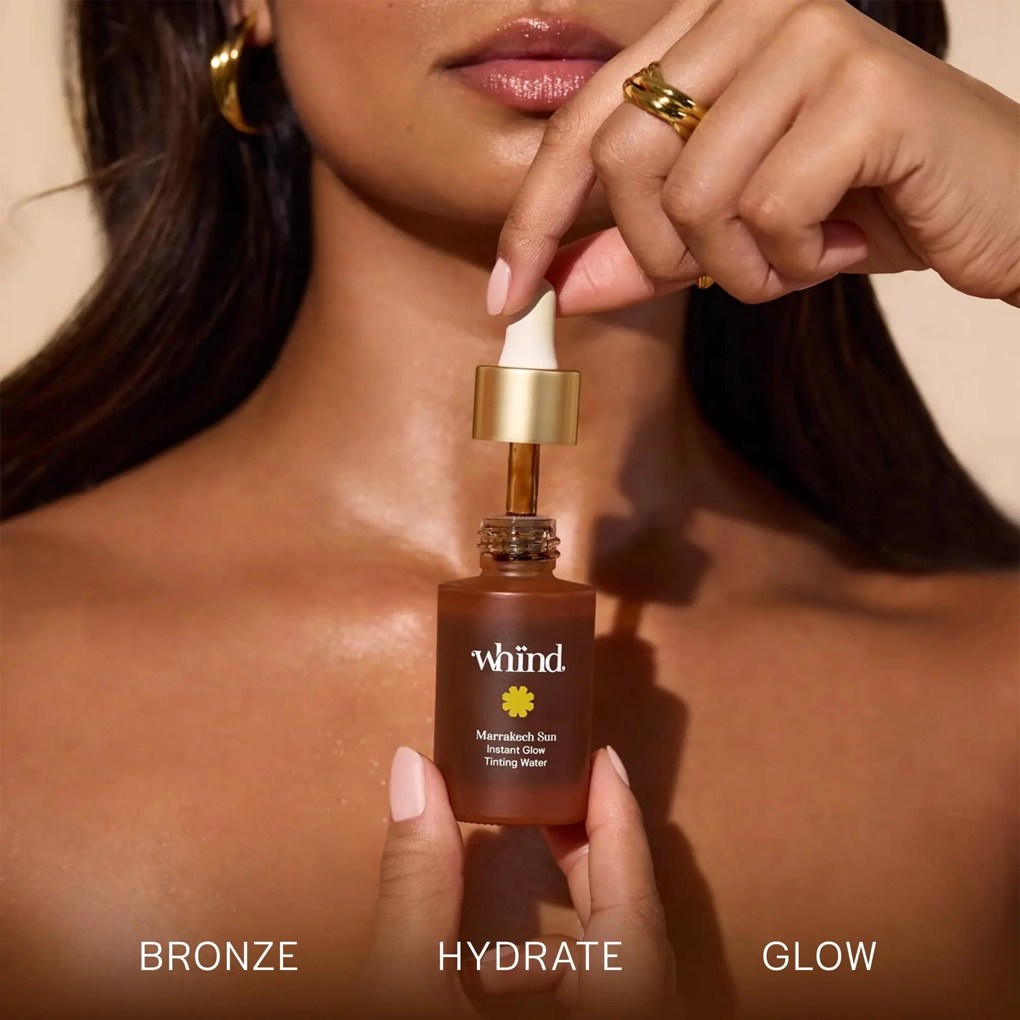 WHIND Marrakech Sun Tinting Water – Lightweight Self-Tanning Drops with Hyaluronic Acid & Glycerin for a Buildable Natural Glow – 30ml WHIND uk supplements