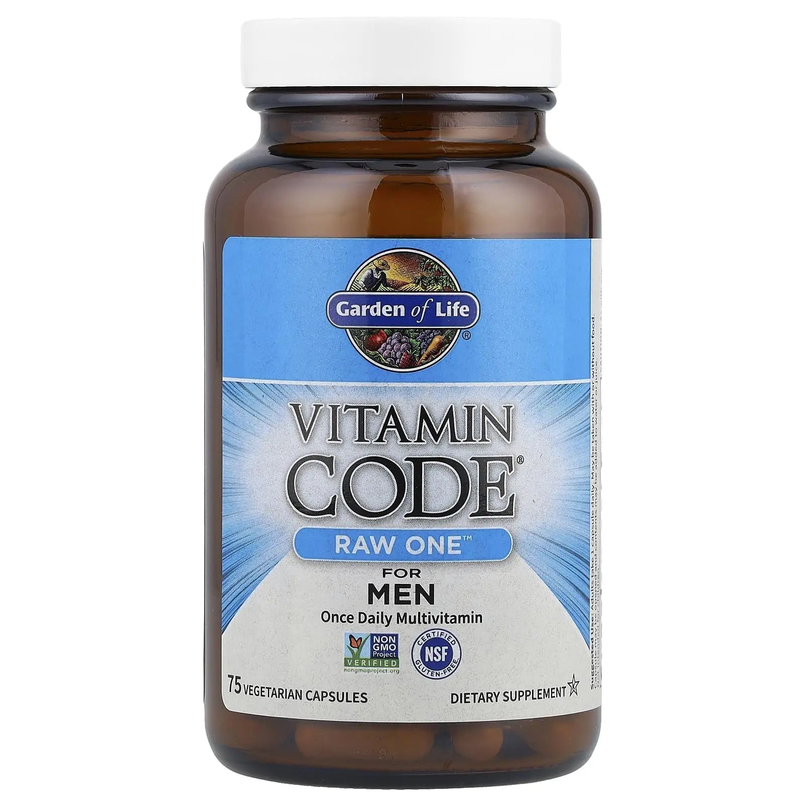 Garden of Life Vitamin Code Raw One for Men, Once Daily Multivitamin, 75 Capsules, One a Day Mens Vitamins Plus Fruit, Veggies & Probiotics for Mens Health Garden of Life uk supplements