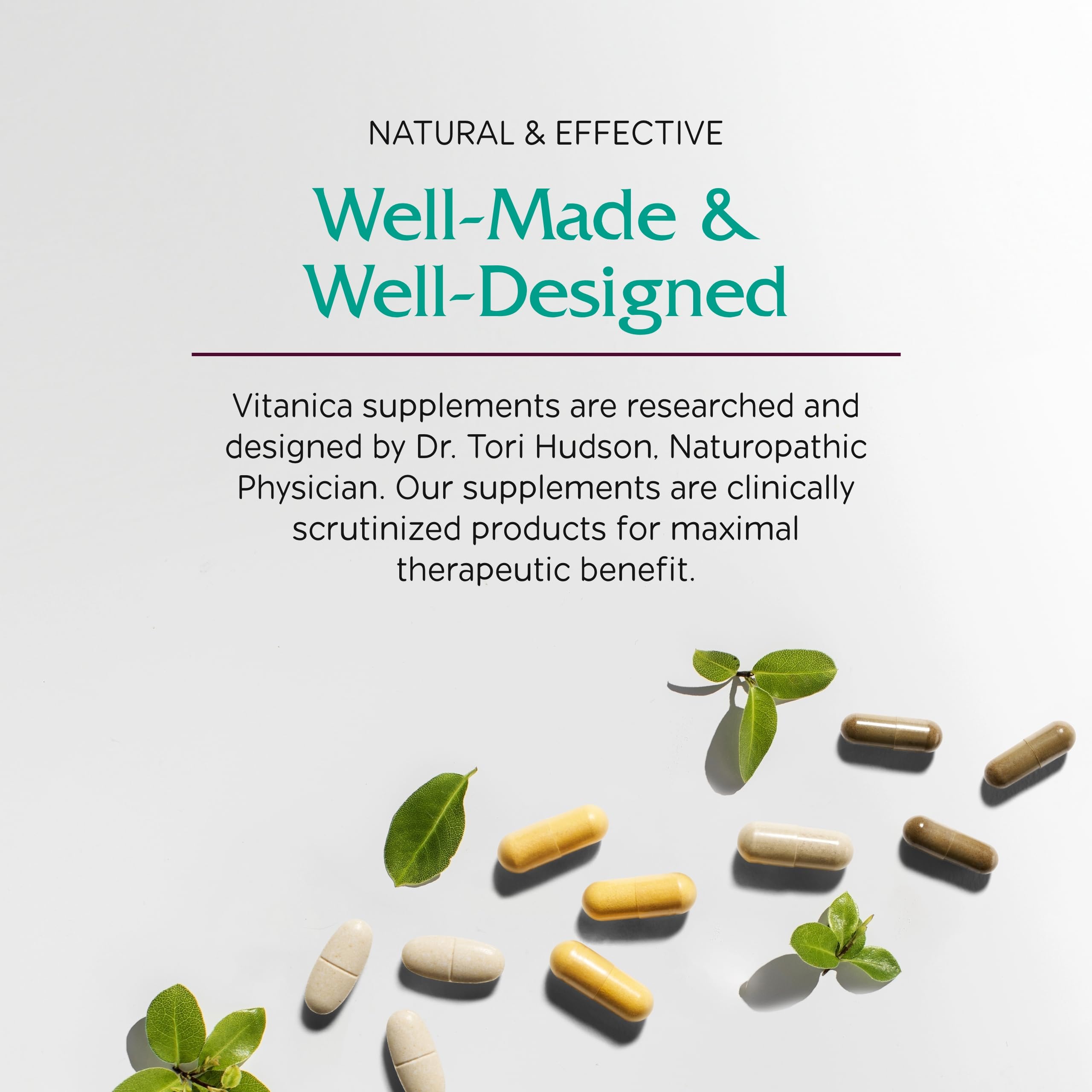 Vitanica VasoBlend - Heart Health Supplement with Folic Acid, Magnesium, CoQ10 & Terminalia Arjuna Bark - Heart Health Supplement - Consumer Line - 90 Vegan Caps Vitanica uk supplements