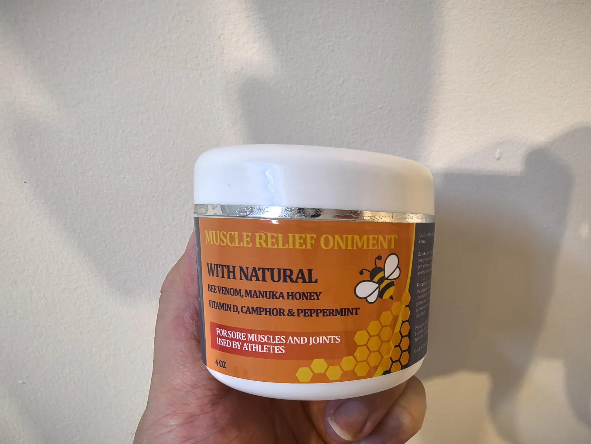 Beeswax and Honey Fast Acting Joint Muscle Bone Cream, Immediate Help for Back, Neck, Hand, Feet, Knee, Shoulder, Topical, Nerve, Plantar, Ankle, Foot Discomfort, Natural Added YOKOBBYES uk supplements