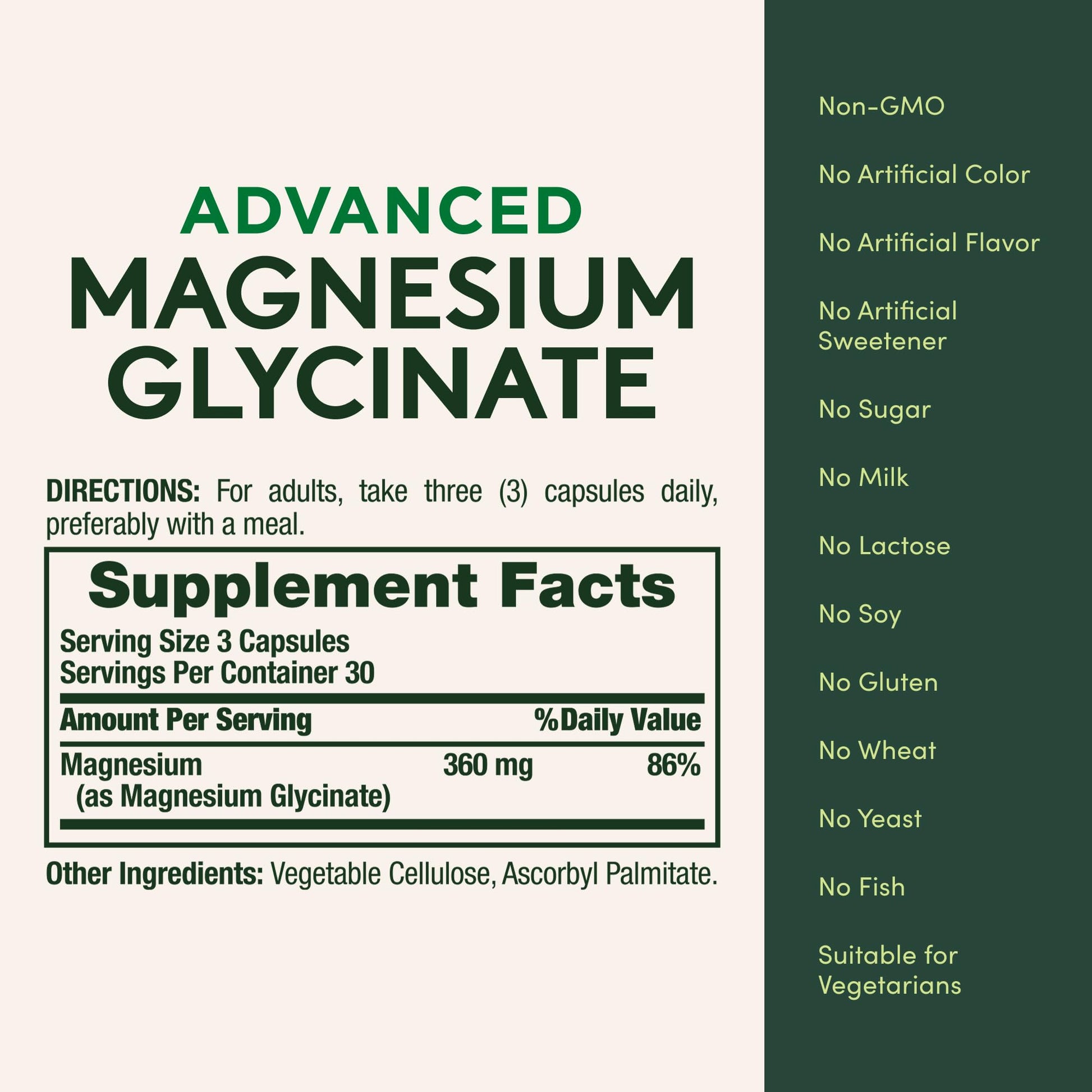 Nature's Bounty Calm Magnesium Glycinate Supplement - High Absorption Magnesium for Relaxed Mood, Heart & Bone Health, 90 Capsules Nature's Bounty uk supplements