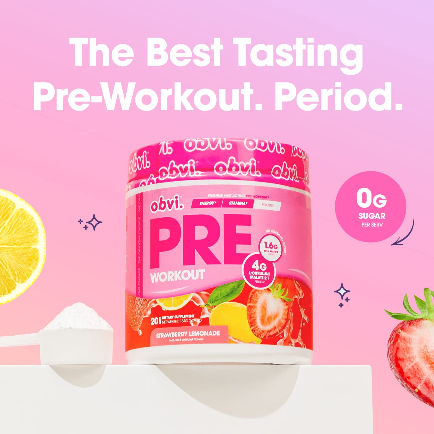 Obvi Pre Workout for Women, Preworkout, Designed for Energy, Stamina and Focus Obvi uk supplements