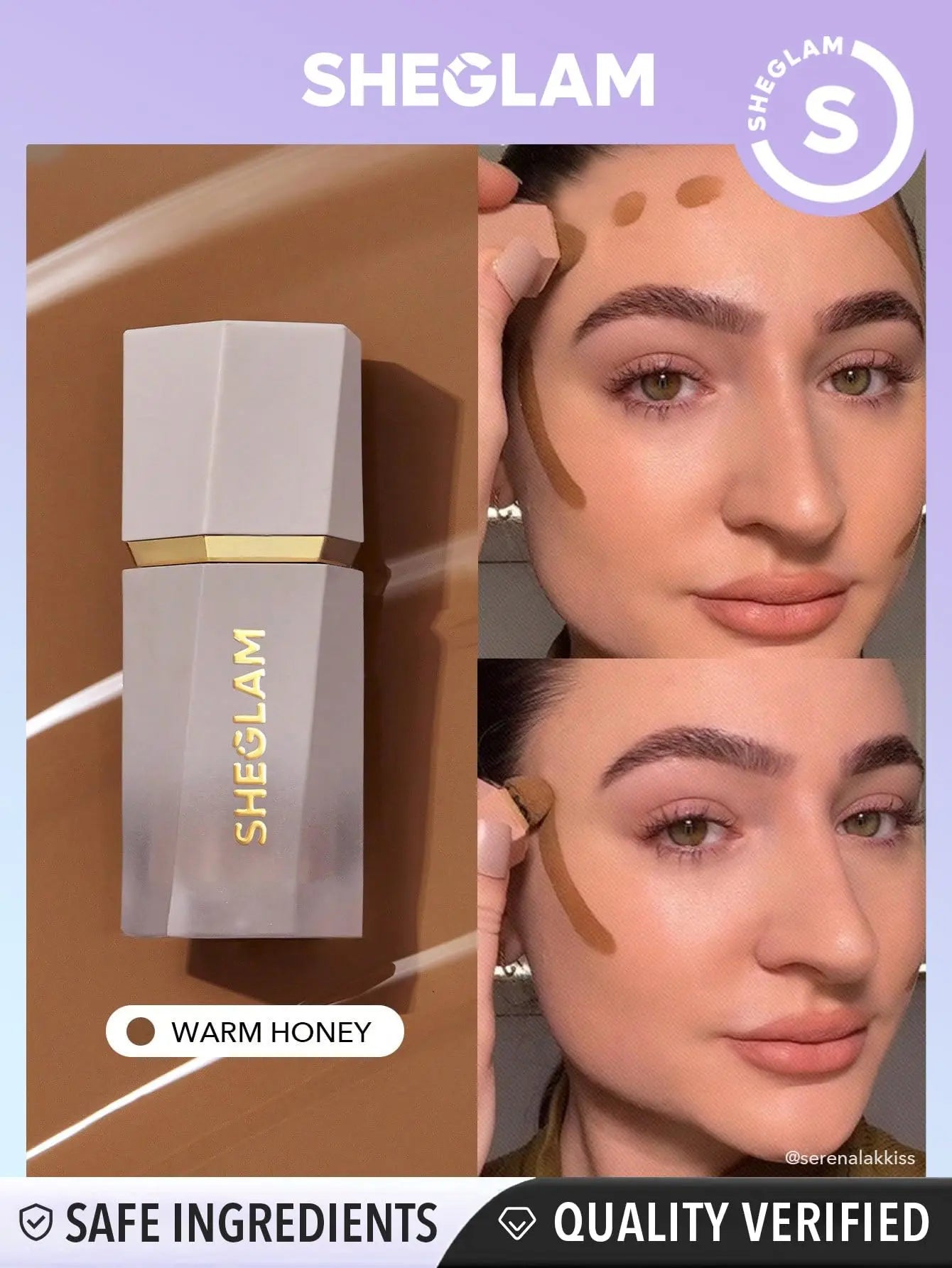 SHEGLAM Sun Sculpt Liquid Contour Stick Long Lasting Cream Bronzer Makeup-Warm Honey SHEGLAM uk supplements