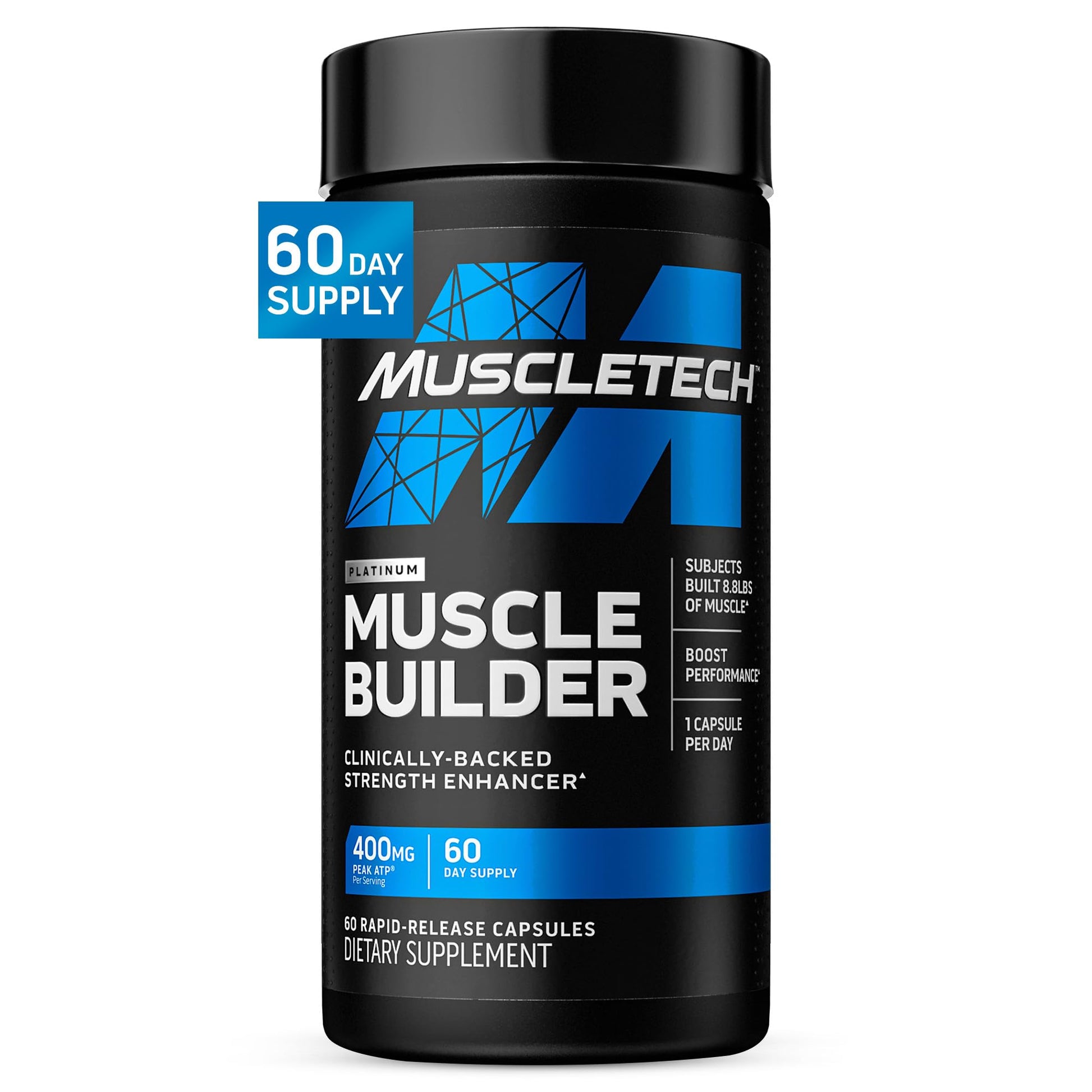 Muscletech Nitric Oxide Supplements for Men & Women, Muscle Builder (60 Capsules) - Nitric Oxide Booster Supplement Supports Muscle Gain & Performance MuscleTech uk supplements