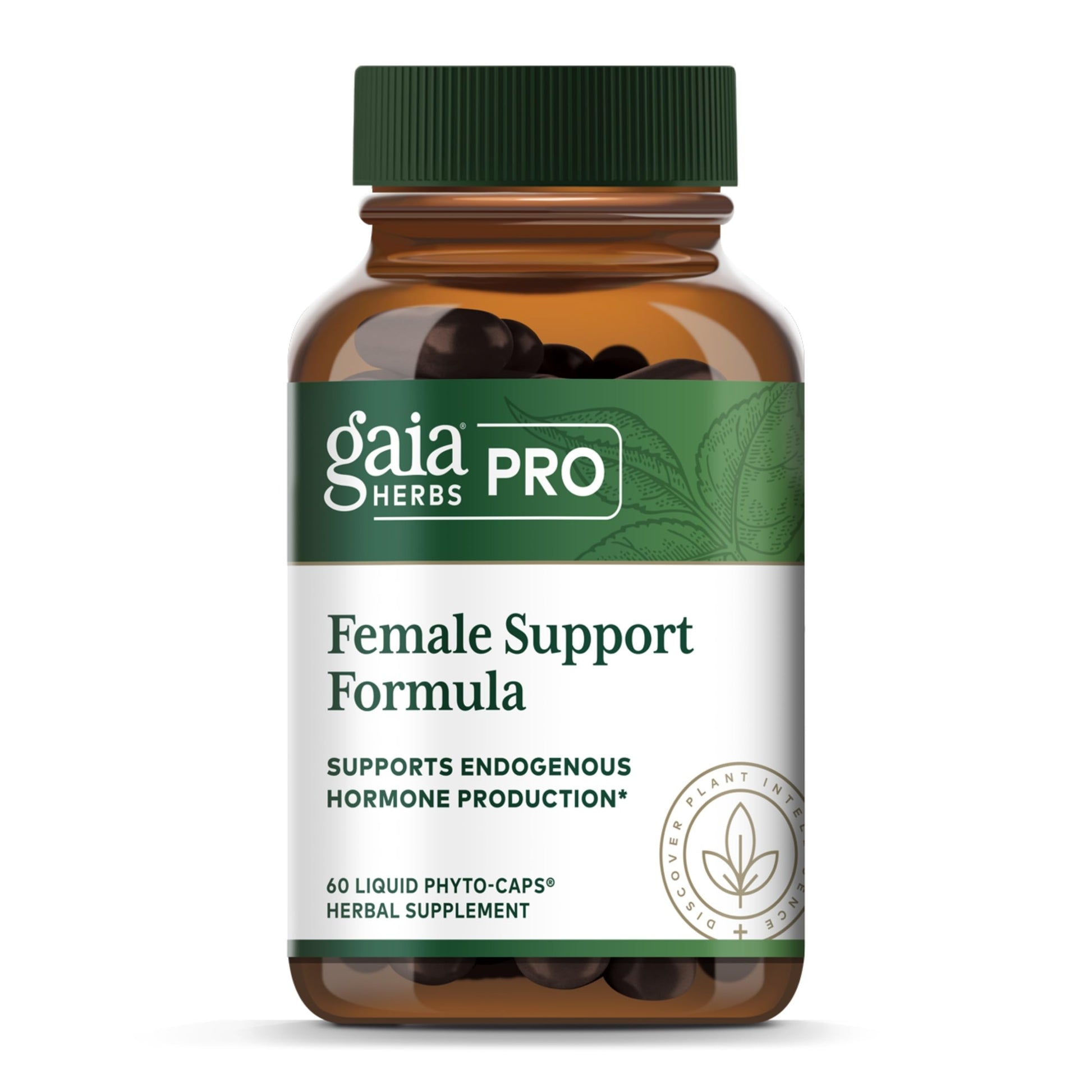 GAIA HERBS PRO Female Support Formula - Supports Healthy PMS & Menopause Fluctuations with Alfalfa Leaf, Black Cohosh Root Extract, Dandelion Root & More* - Vegan - 60 Liquid Phyto-Caps (60 Servings) Gaia Herbs PRO uk supplements