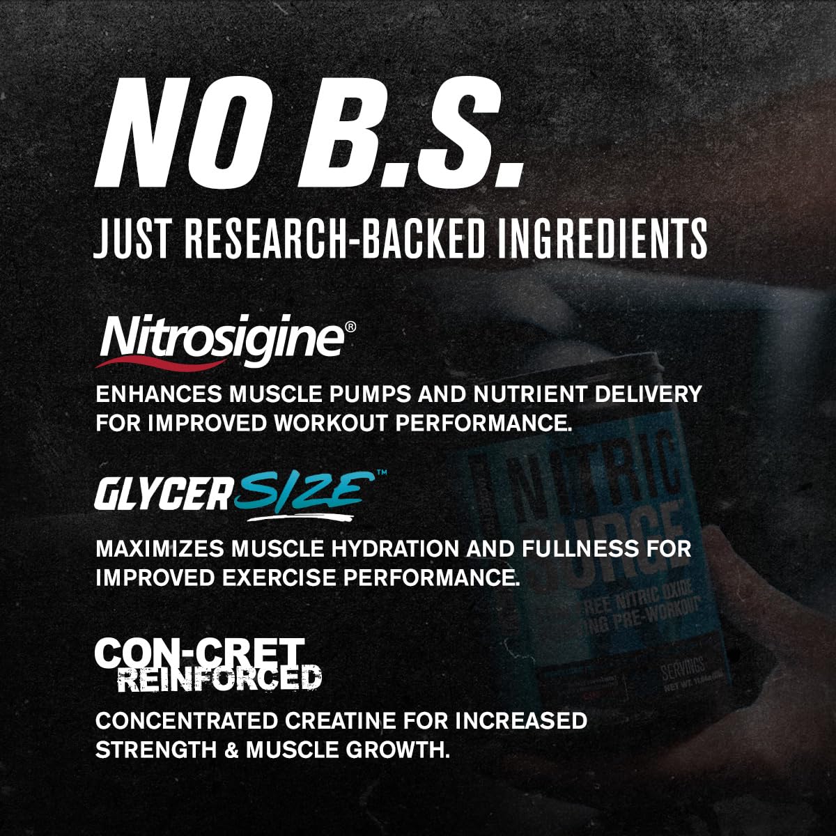Nitric Surge Stim Free Pre Workout Powder - Caffeine Free Nitric Oxide Supplement Jacked Factory uk supplements