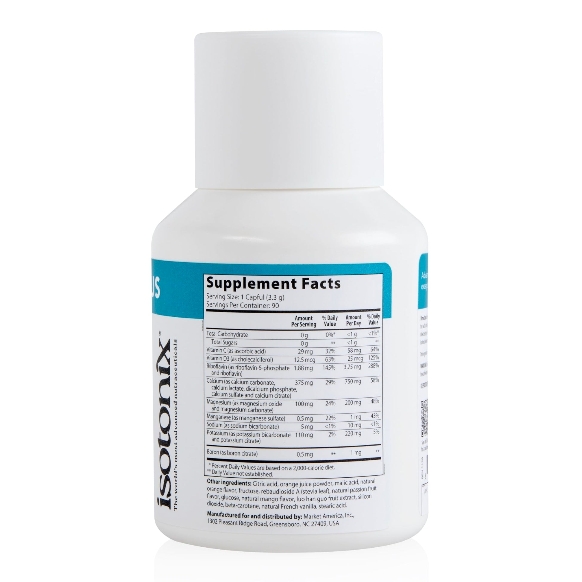 Isotonix Calcium Plus – Calcium Supplement for Women and Men with Magnesium, Vitamin D3, and Vitamin C – Fast Absorbing Isotonic Formula – Calcium Citrate & 5 Salts - 90 Servings Isotonix uk supplements