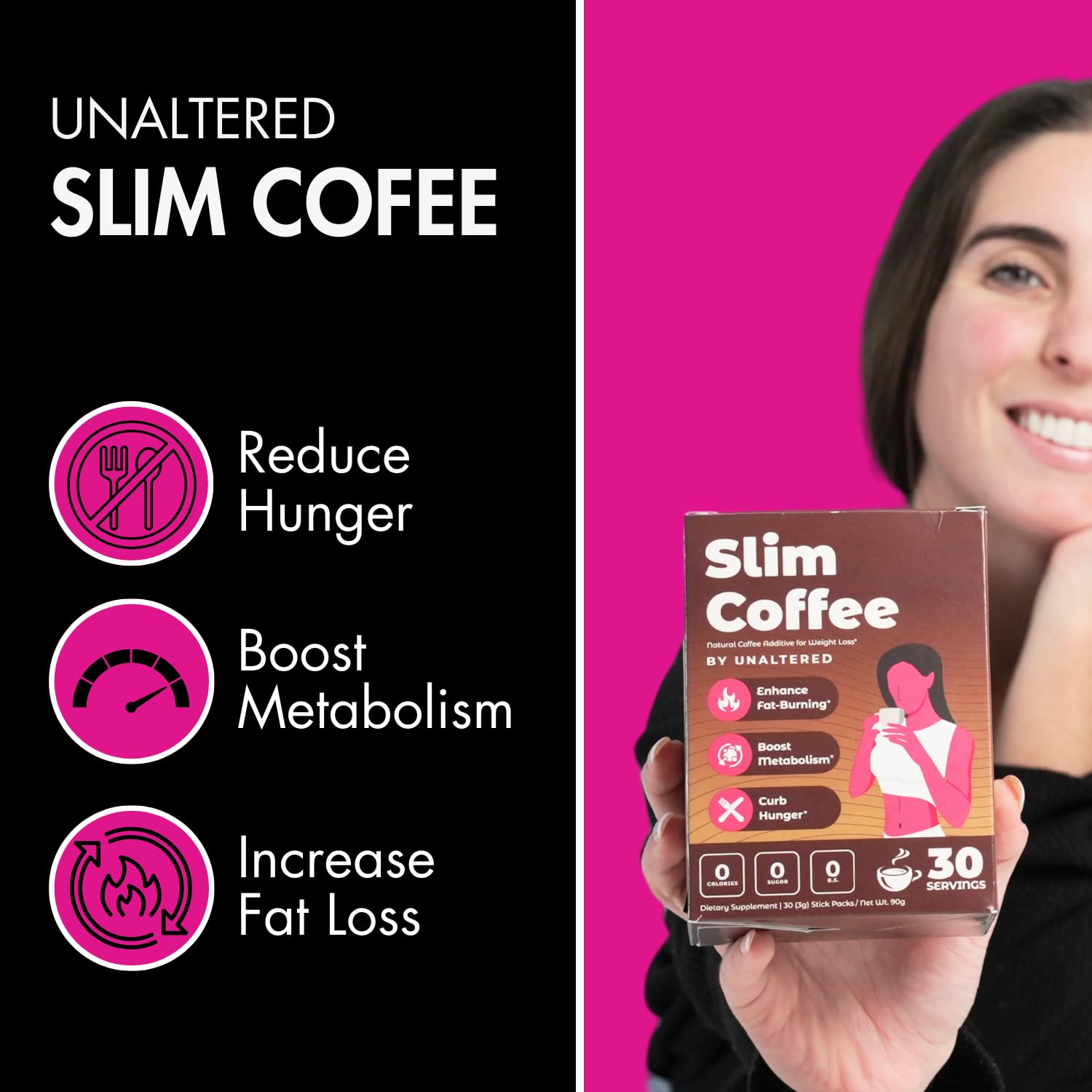 UNALTERED Weight Loss Coffee for Women - Boost Metabolism, Suppress Appetite UNALTERED uk supplements