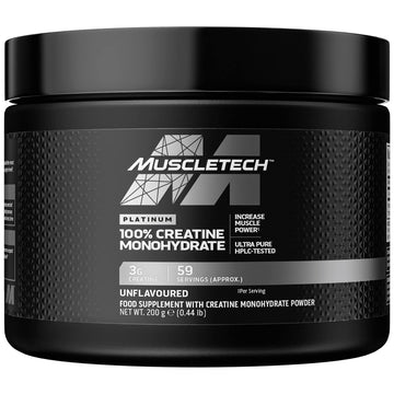 MuscleTech Platinum 100% Creatine Monohydrate Powder, Pure Creatine, Increase Muscletech uk supplements