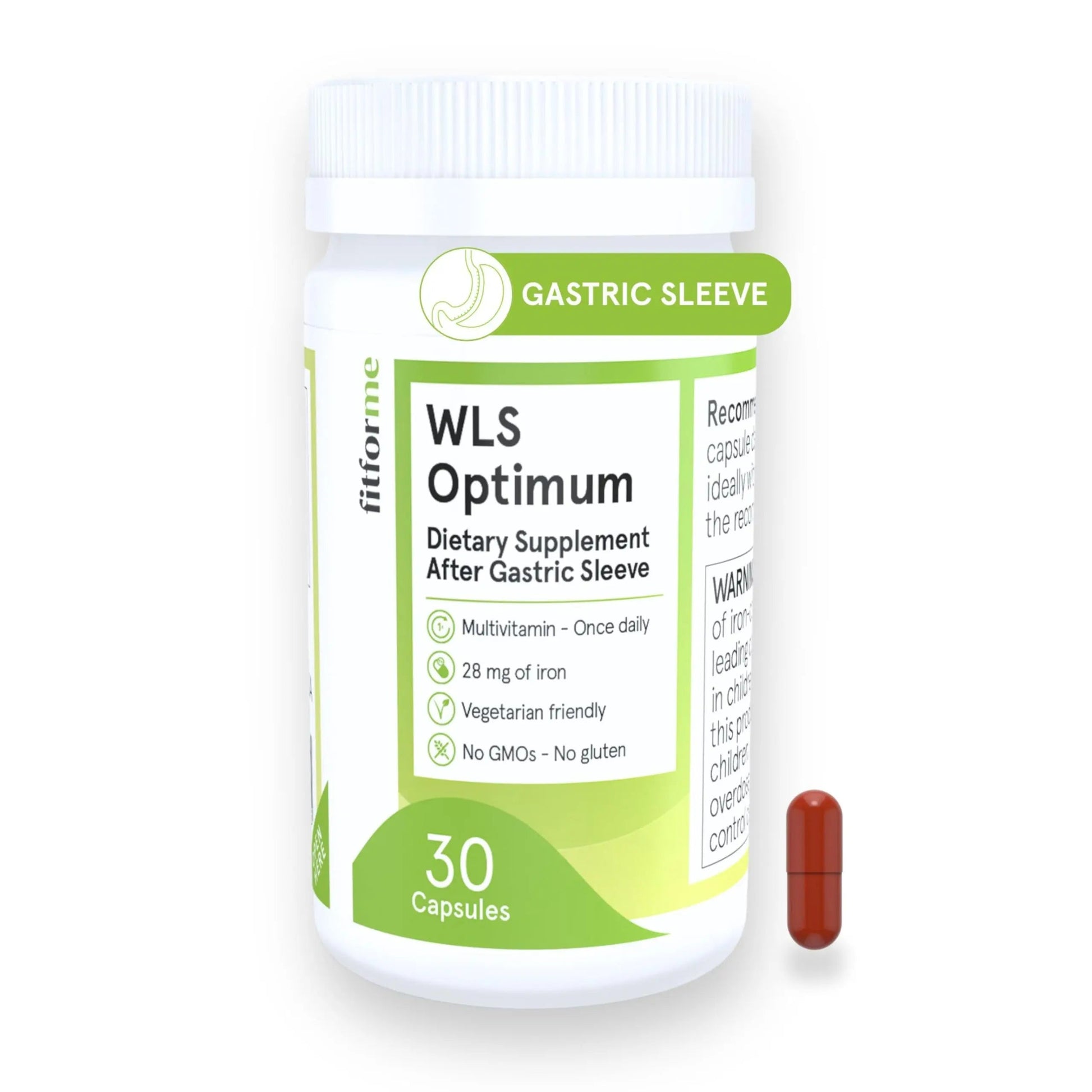 FitForMe Bariatric Multivitamin, Tailored for Gastric Sleeve Surgery – One-a-Day Capsule, 30-Day Supply, Easy-to-Swallow WLS Optimum Capsule FitForMe uk supplements