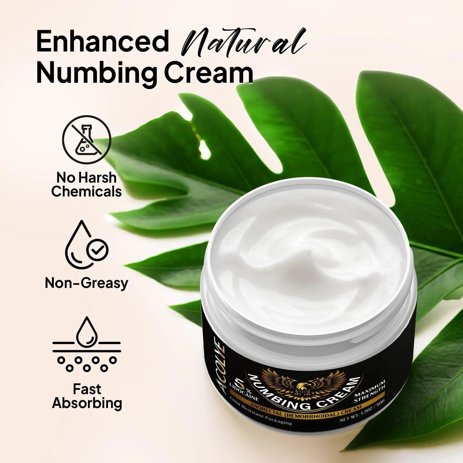 Acolye Numbing Cream Extra Strength: 5% Lidocaine Local Anesthetic- Long Lasting Extra Relief with Menthol Arnica and Emu Oil - Hemorrhoid Cream Acolye uk supplements