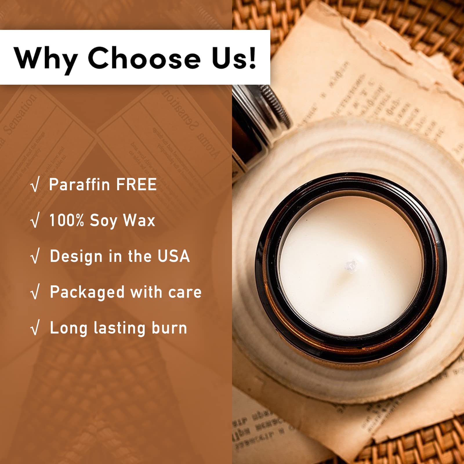 Annye White Tea Scented Candles, Organic Soy Candle for Home Scented, Hand-Poured Jar Candle Annye uk supplements