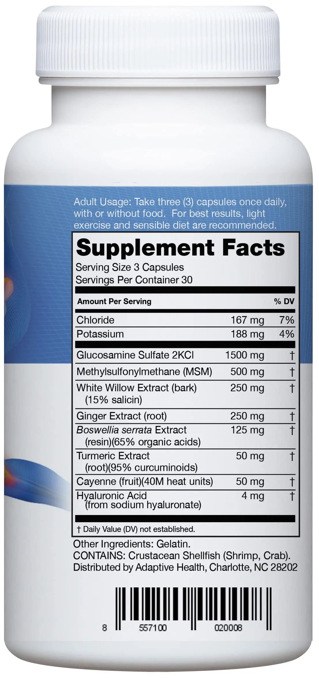 Instaflex Joint Support Supplement for Men and Women - Glucosamine, MSM, White Willow, Turmeric, Ginger, Cayenne, Hyaluronic Acid - 180 Capsules Instaflex uk supplements