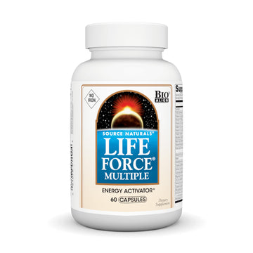 Source Naturals Life Force Multiple Iron Free Daily Multivitamin High Potency Essential Vitamins, Minerals, Antioxidants & Nutrients - Energy & Immune Boost* - 60 Capsules Source Naturals uk supplements
