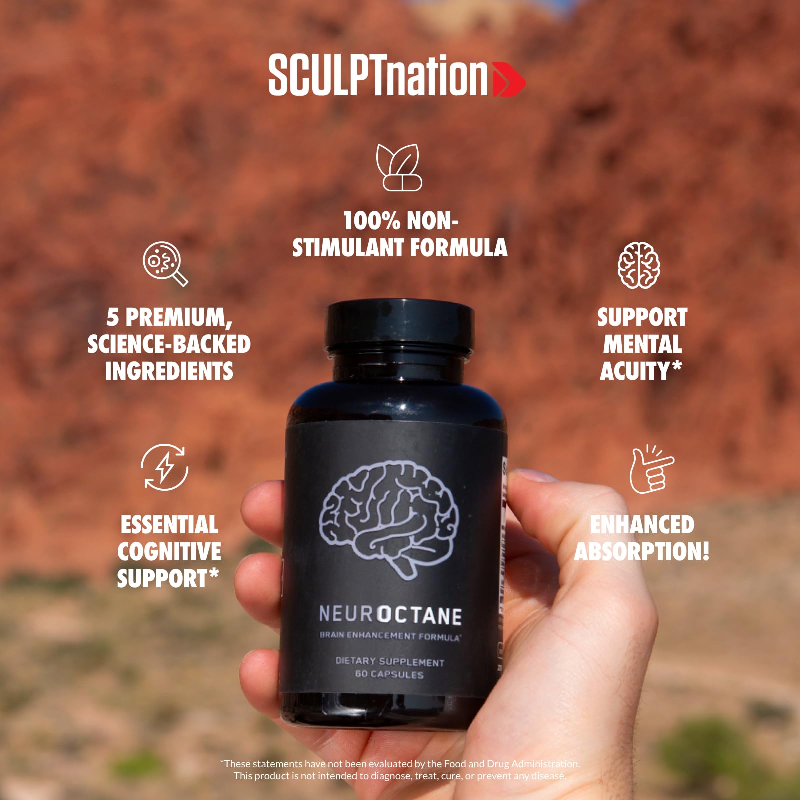 Sculpt Nation by V Shred Neuroctane Nootropic Brain Supplement for Concentration Sculpt Nation uk supplements