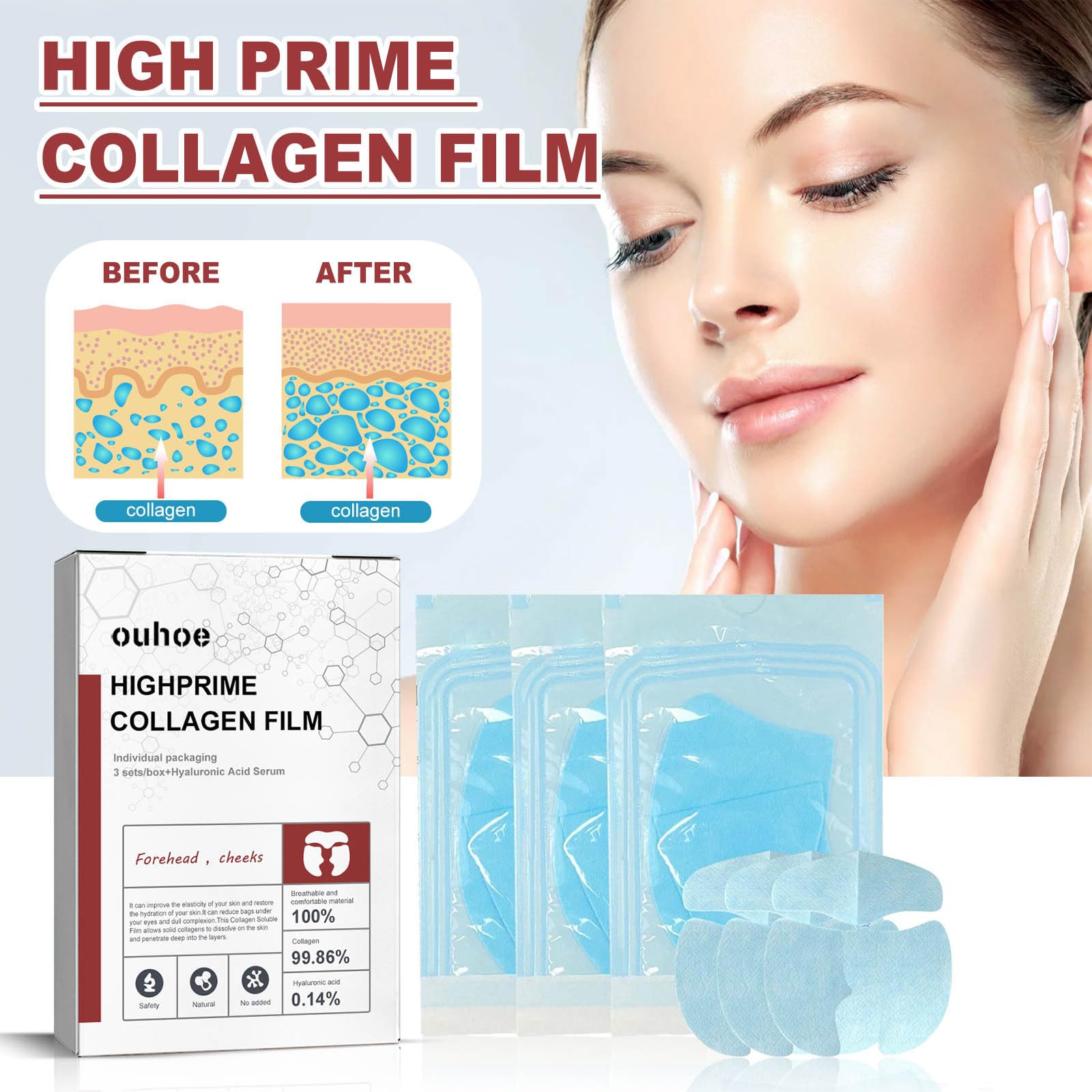 Melting Collagen Film, Peptide Collagen Film, Soluble Collagen Supplement Film With Hydrolysed Collagen Orgrul uk supplements