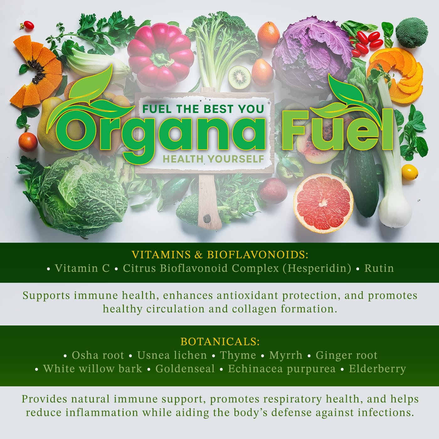 Organa Fuel 30-Day Supply: Advanced Liquid Immune Support Supplement, Supports Cellular, Gut & Organ Health, Vitamins, Minerals, Superfoods, Antioxidant. for Adults & Kids 12+ - 8 fl oz (Pack of 1) Organa Fuel uk supplements