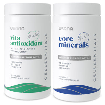 USANA CellSentials - Core Minerals and Vita Antioxidant with InCelligence Technology to Support Total Body Health* - 112 Tablets Per Bottle - 28 Day Supply USANA uk supplements