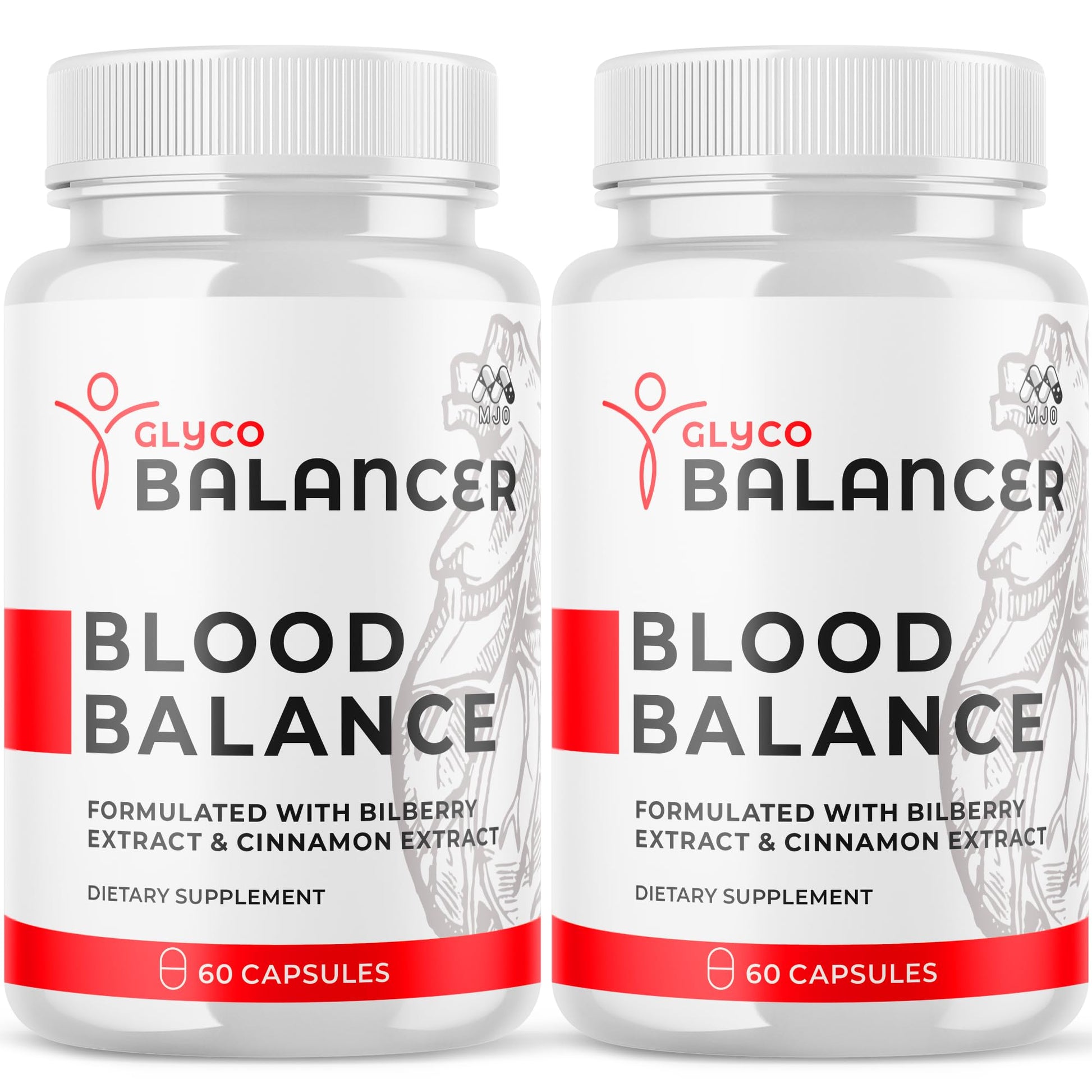 (2 Pack) Glyco Balancer Capsules, Official GlycoBalancer Health Support Pills with All Natural Ingredients, Glyco Balancer Advanced Health Support with Premium Vitamins for Women & Men (120 Capsules) MJO uk supplements