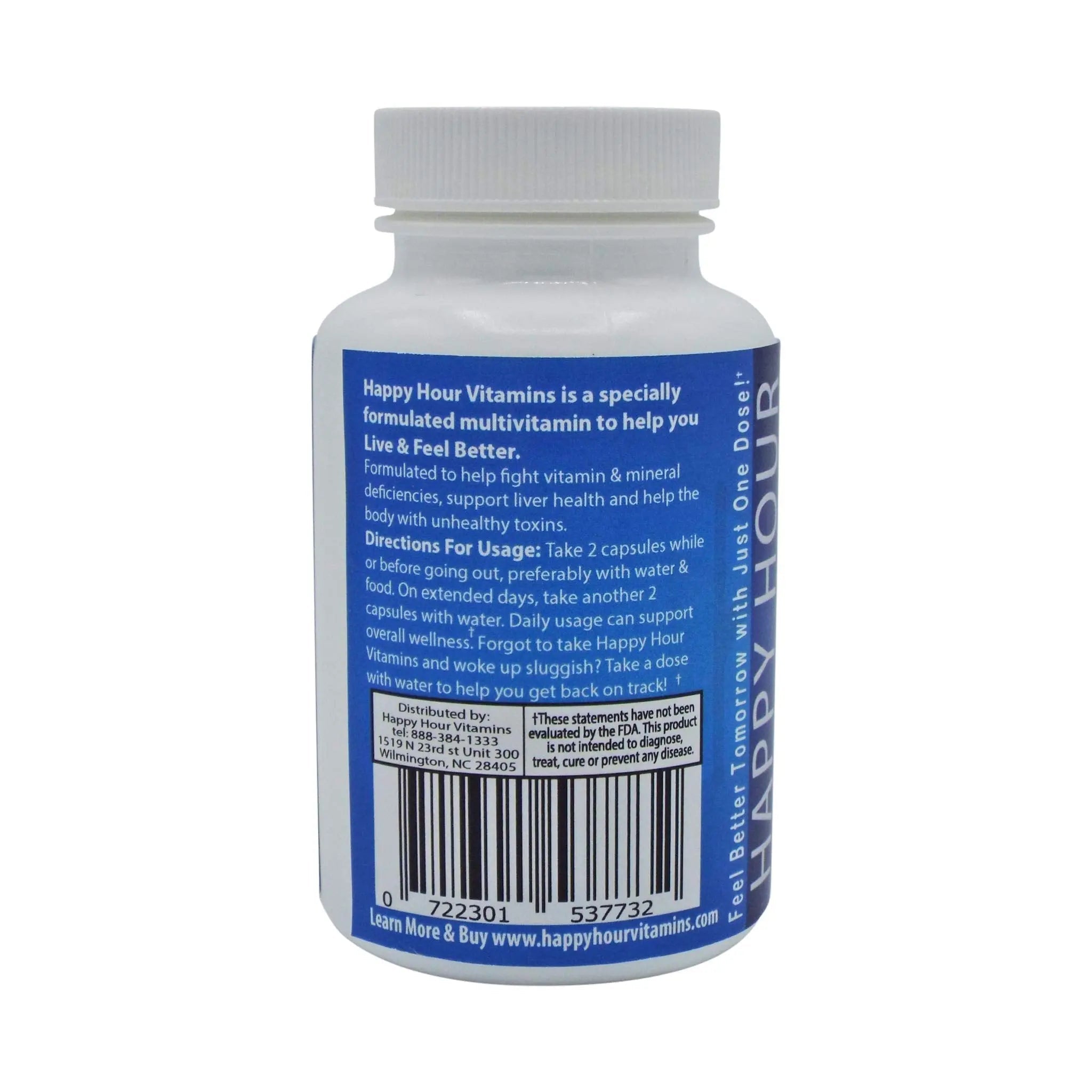 Happy Hour Vitamins Bottle - Multivitamin Formulated for Better Mornings – Live & Feel Better with Milk Thistle, Prickly Pear Cactus Happy Hour Vitamins uk supplements