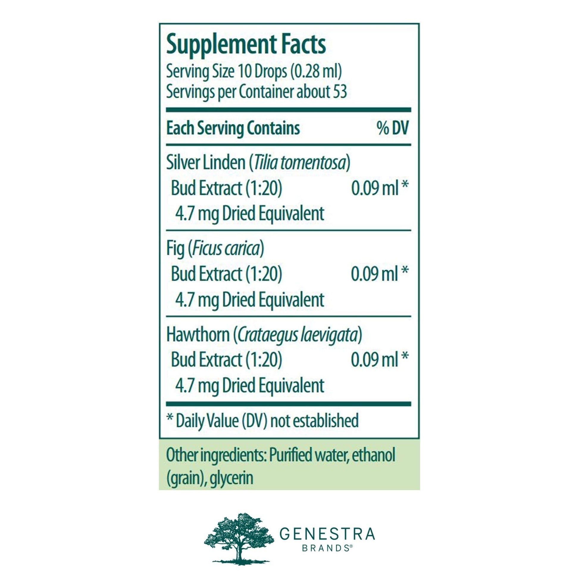 Genestra Brands Calm-gen | Silver Linden, Fig, and Hawthorn Herbal Supplement | 0.5 fl. oz. Genestra Brands uk supplements