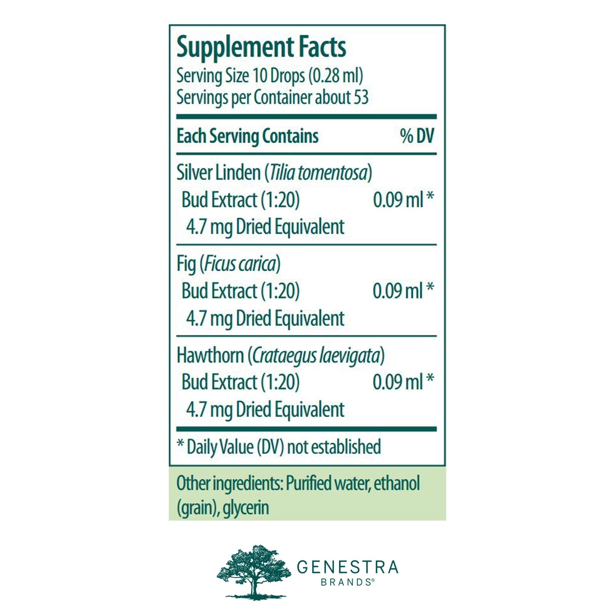 Genestra Brands Calm-gen | Silver Linden, Fig, and Hawthorn Herbal Supplement | 0.5 fl. oz. Genestra Brands uk supplements