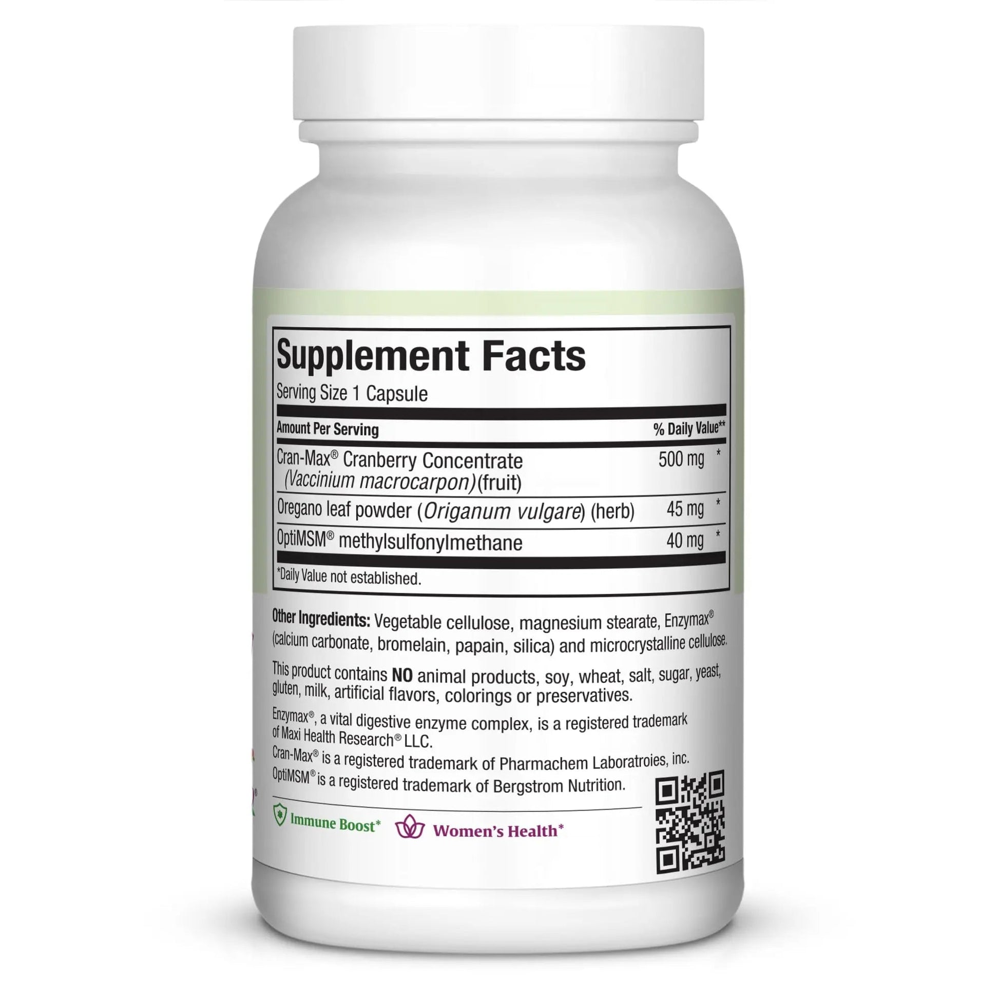 Maxi Health Cranberry Supplement for Urinary Tract & Immune Boost – Cranberry Pills for Women and Men with MSM & Oregano – 120 Capsules Maxi Health uk supplements