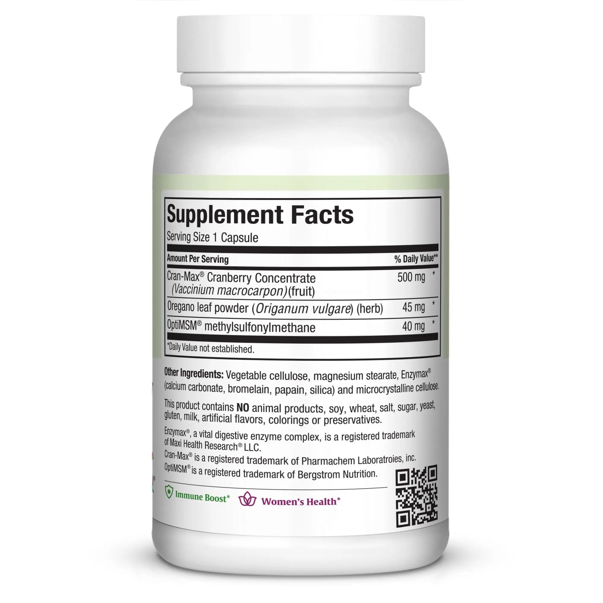Maxi Health Cranberry Supplement for Urinary Tract & Immune Boost – Cranberry Pills for Women and Men with MSM & Oregano – 120 Capsules Maxi Health uk supplements