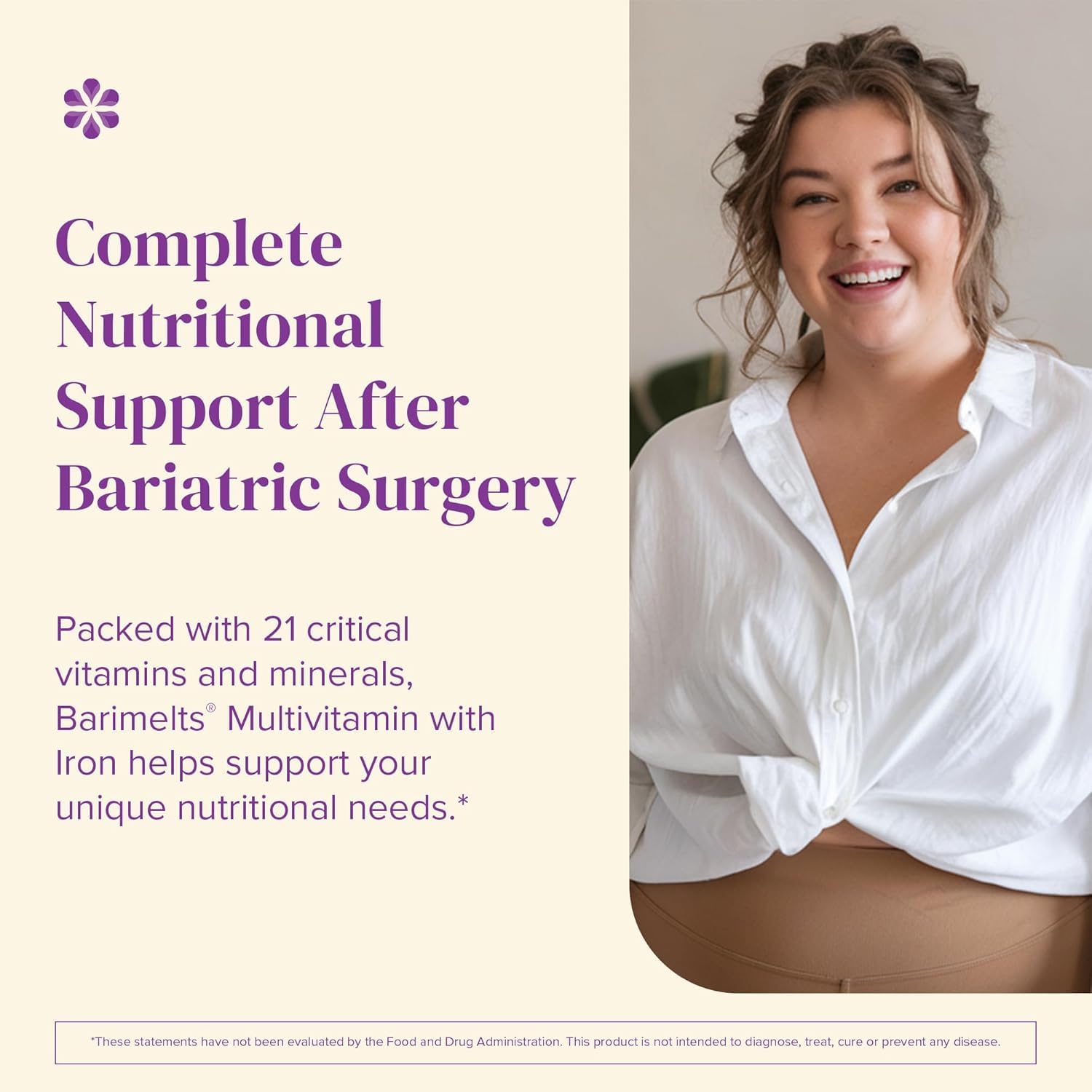 BariMelts Bariatric Multivitamin with Iron - 1 Month Supply (60 Fast-Dissolving Tablets) - Sugar-Free - Post-Op Bariatric Vitamins BariMelts uk supplements
