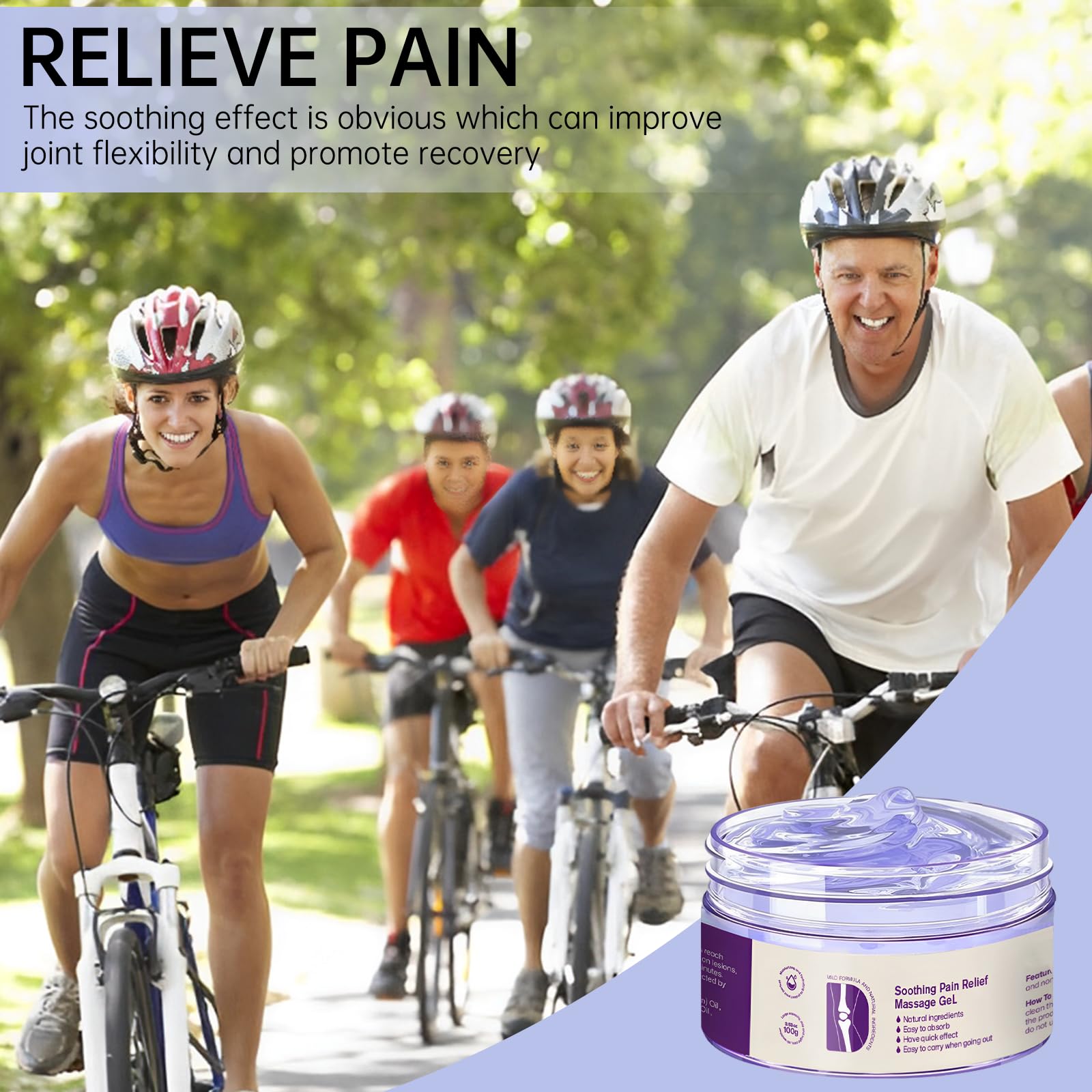 2PCS Kresin Joint Pain Gel Purple Gel,Soothing Pain Relief MassageGel,Purple Joint Repair Cream,Effective Soothesfor Back, Neck, Hands, and Feet MEIEGOU uk supplements
