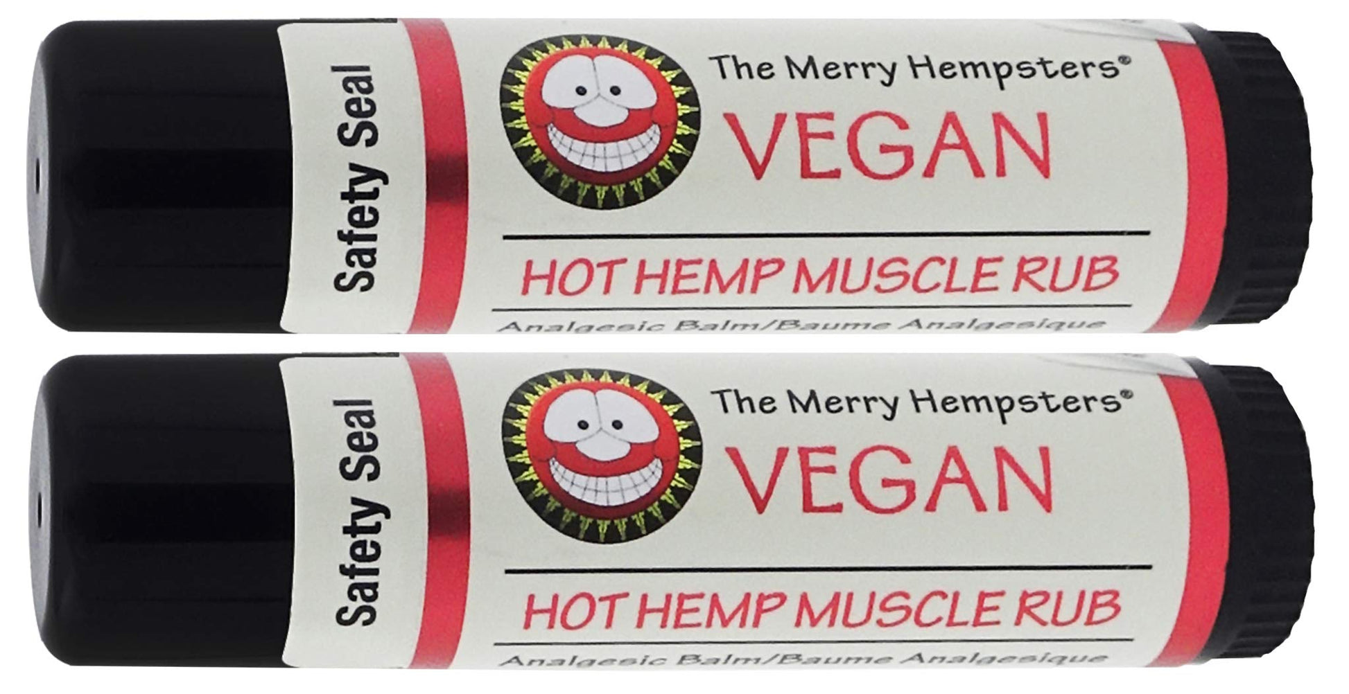 Merry Hempsters Vegan Hot Hemp Muscle Rub Single (2-Pack) The Merry Hempsters uk supplements