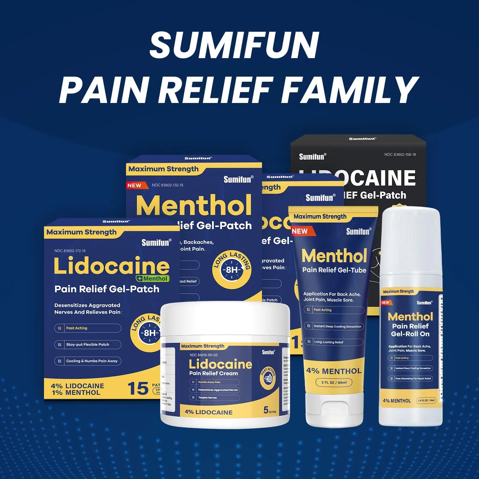 Sumifun Menthol Pain Relief Gel-Tube-3 FL OZ Tube (Pack of 1)- for Knee & Lower Back Pain Relief, Sore Muscle Relief, Neck Pain Relief, Shoulder Pain Relief Sumifun uk supplements
