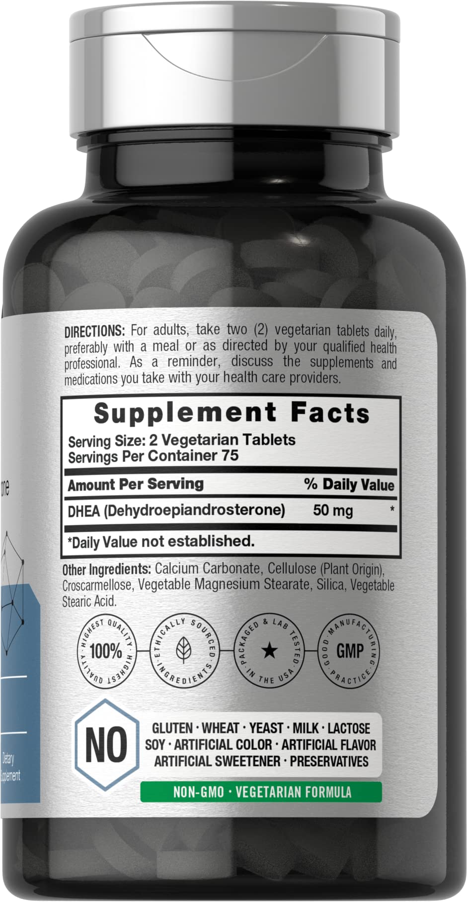 DHEA 50mg 150 Tablets | Non-GMO, Gluten Free Supplement | by Horbaach Horbäach uk supplements