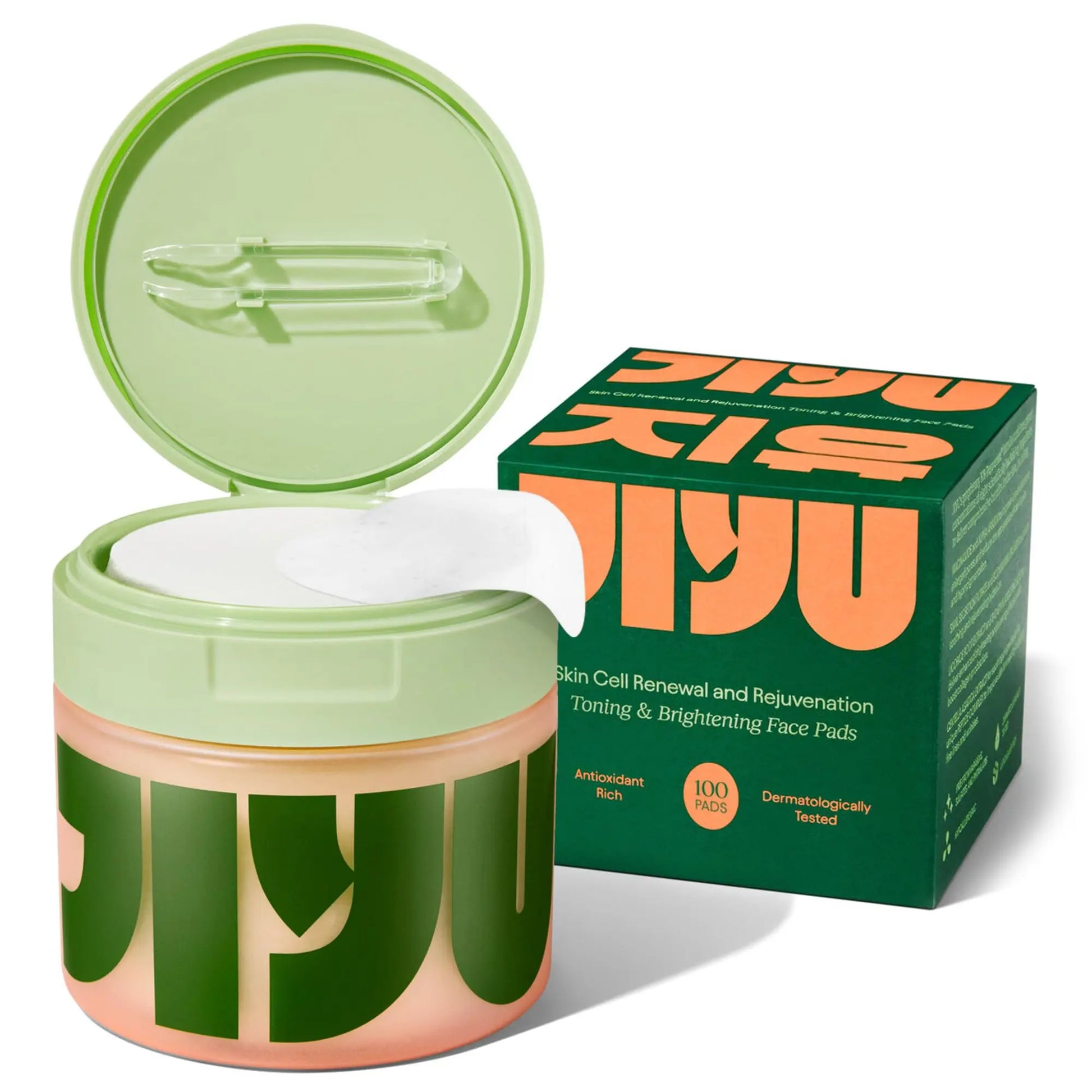JiYu Toning Polish Pads - Korean Skincare for Dark Spots, Wrinkles & Dull Skin - Hydrating Facial Treatment with Snail Mucin, Niacinamide, Peptides & Centella - 100 Count JiYu uk supplements