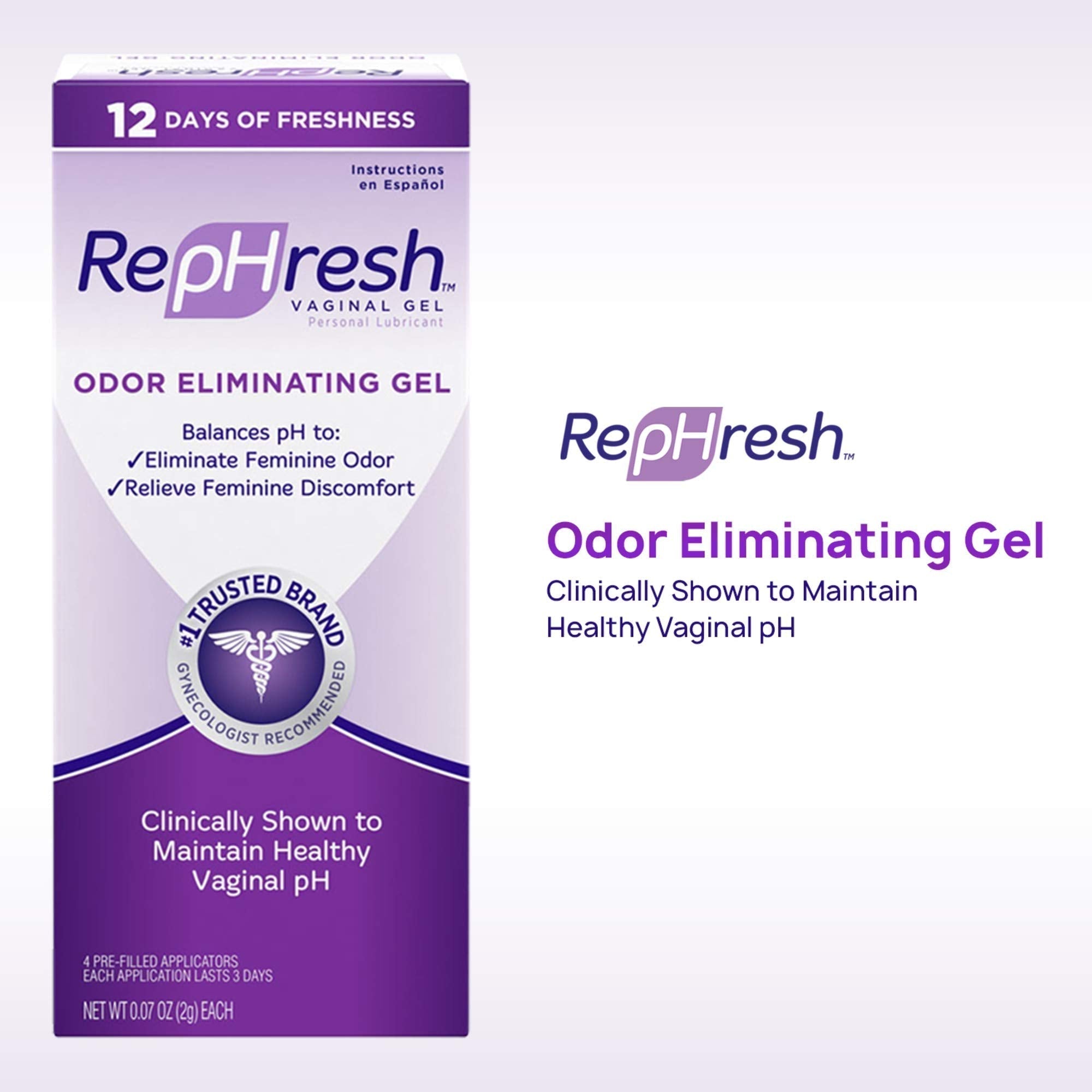 RepHresh Odor Eliminating Vaginal Gel, 4ct (0.07oz) RepHresh uk supplements
