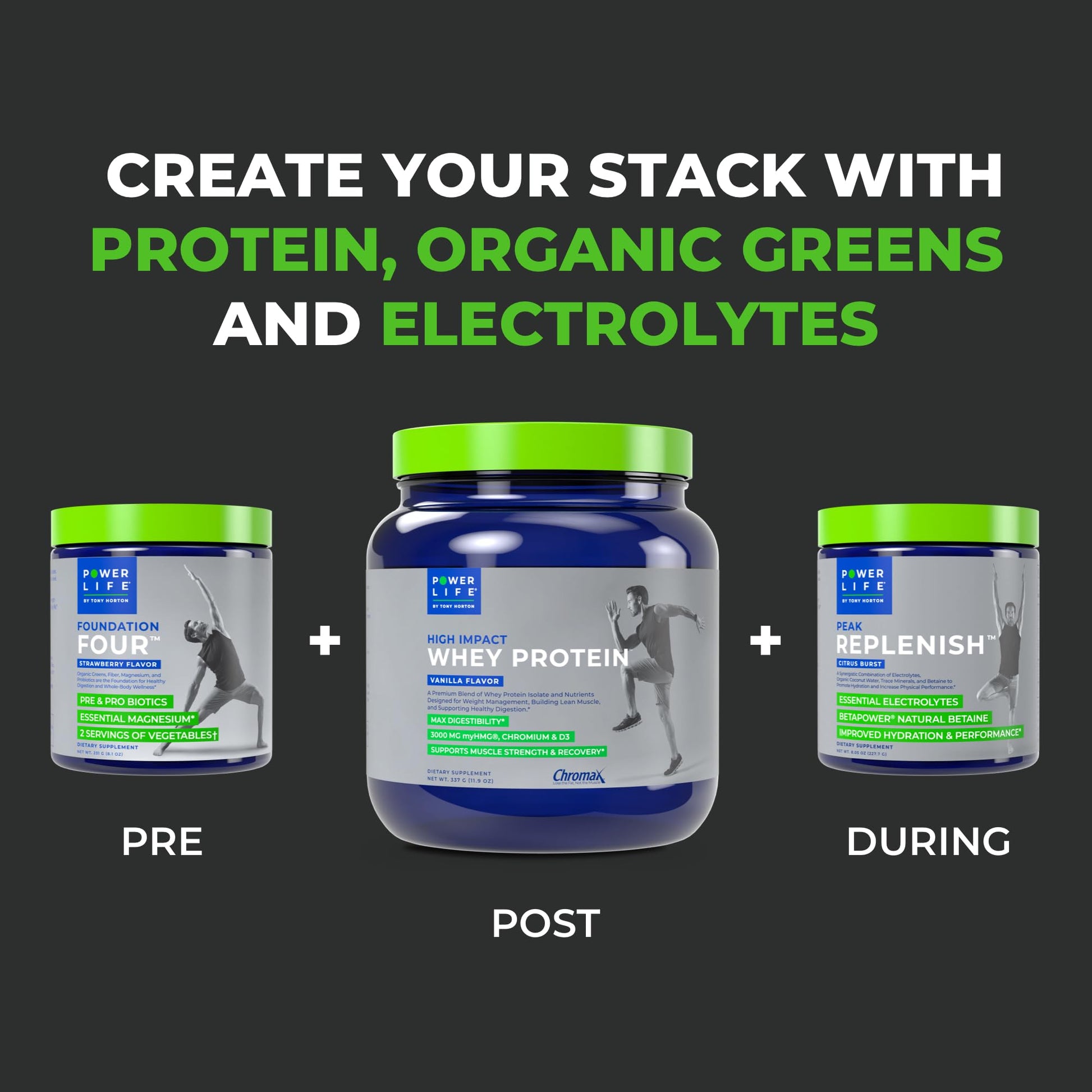 POWERLIFE Tony Horton High Impact Grass Fed Whey Protein with 3000 MG of HMB POWERLIFE uk supplements