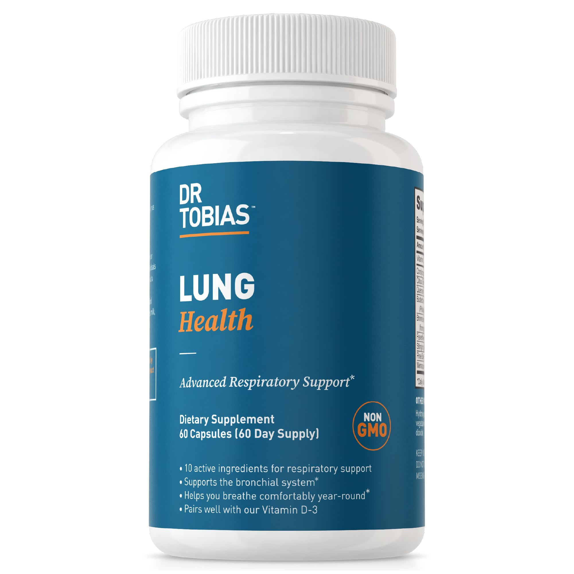 Dr. Tobias Lung Health, Lung Support Supplement with Vitamin C, Butterbur, Quercetin Dr. Tobias uk supplements