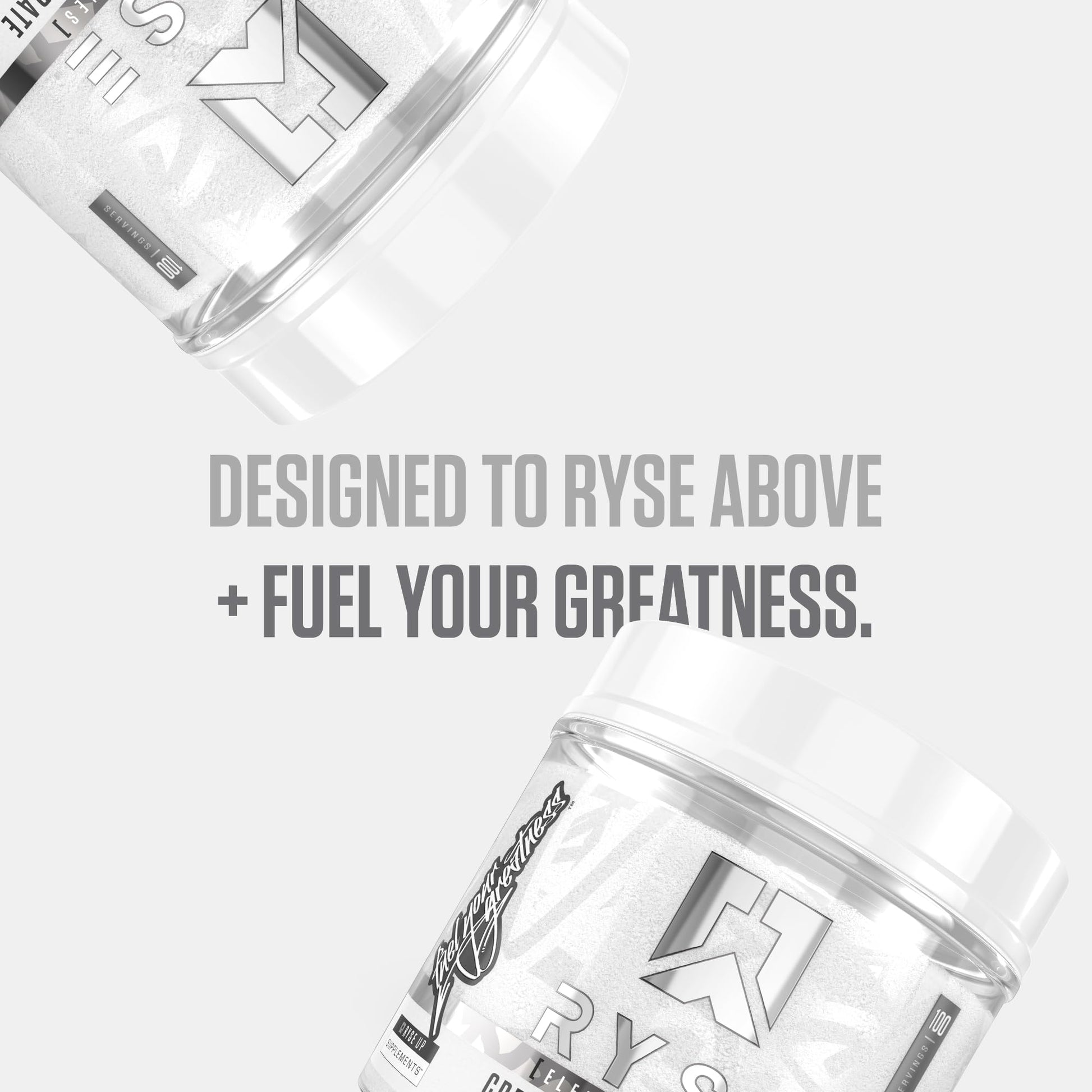 RYSE Creatine Monohydrate Powder - Unflavored - Supports Men & Women Lean Muscle Growth, Strength, Power, and Endurance - Helps Reduce Fatigue and Improve Workout Recovery - 100 Servings. RYSE Up Supplements uk supplements