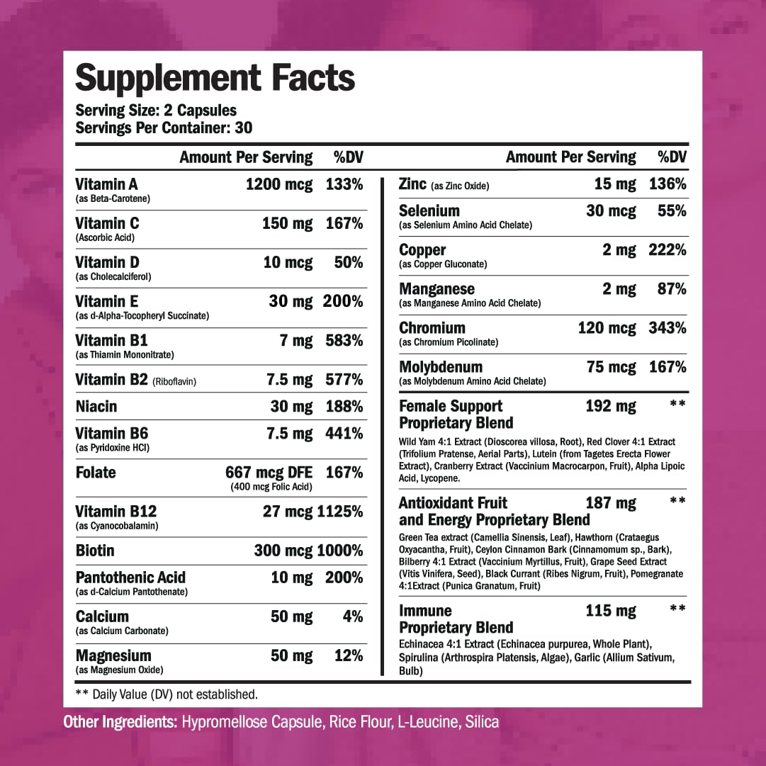 Multivitamin for Women - Womens Multivitamin & Multimineral Supplement Vimerson Health uk supplements