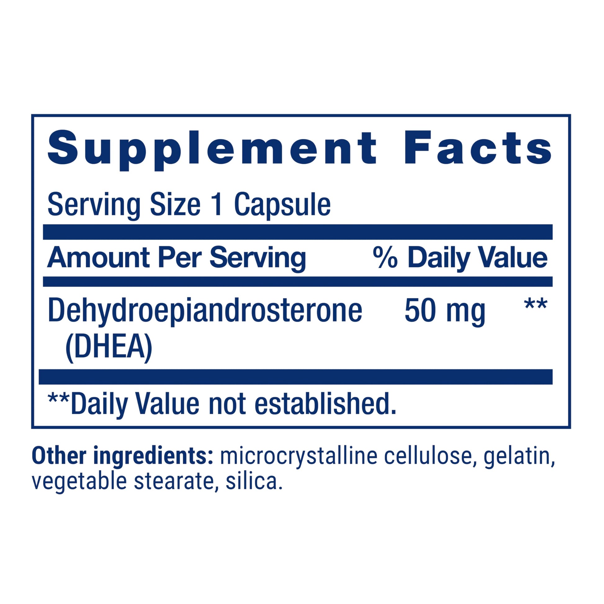 Life Extension DHEA 50 mg – Hormone Balance Supplement, Memory, Muscle Mass and Bone Density Support, Healthy Sex Drive, Gluten-Free, Non-GMO, 60 Capsules Life Extension uk supplements