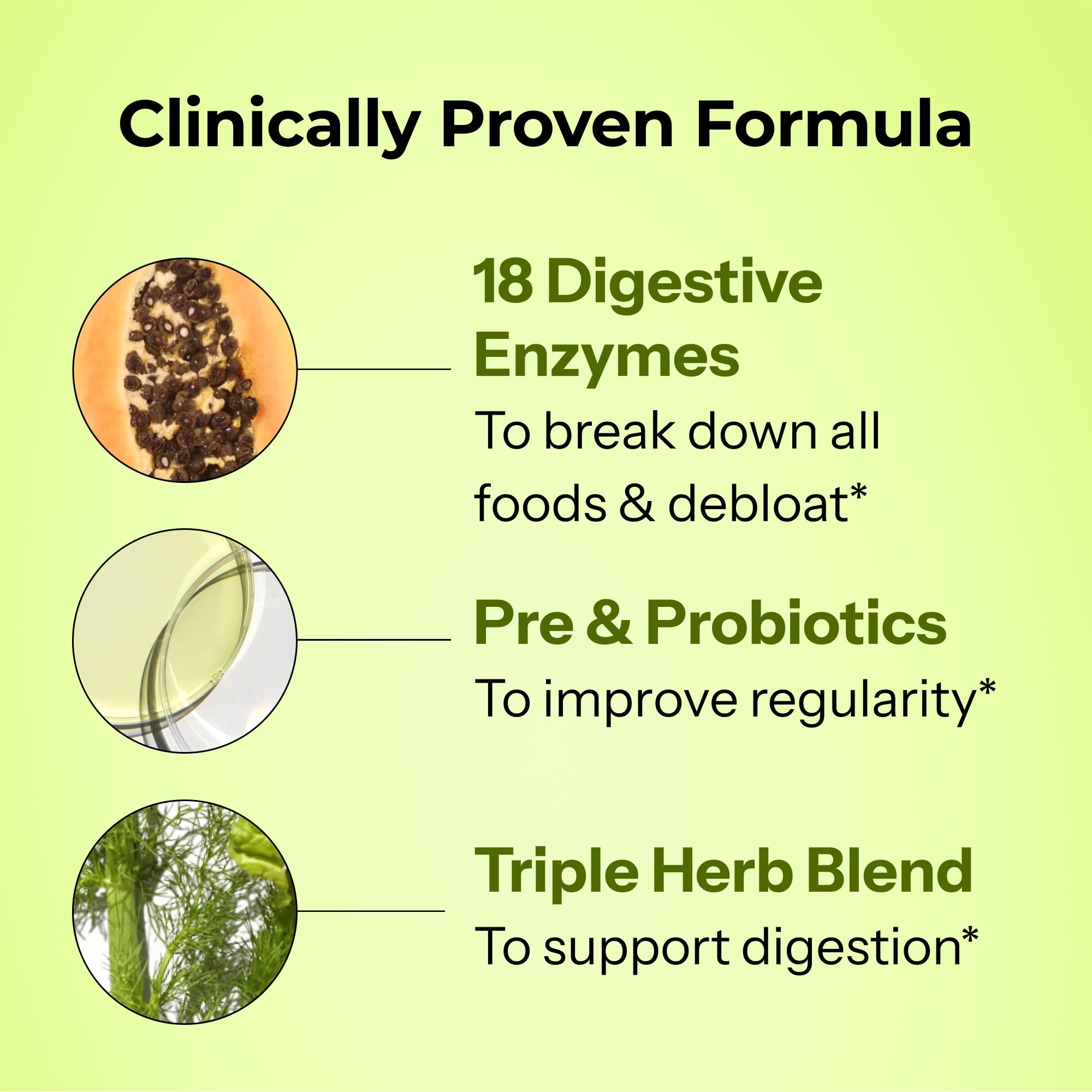 HUM Flatter Me Digestive Enzymes Plus Prebiotics & Probiotics, Digestive Health Bloating Supplement for Women & Men, Fast Acting Anti Bloat Pills Multi Enzyme