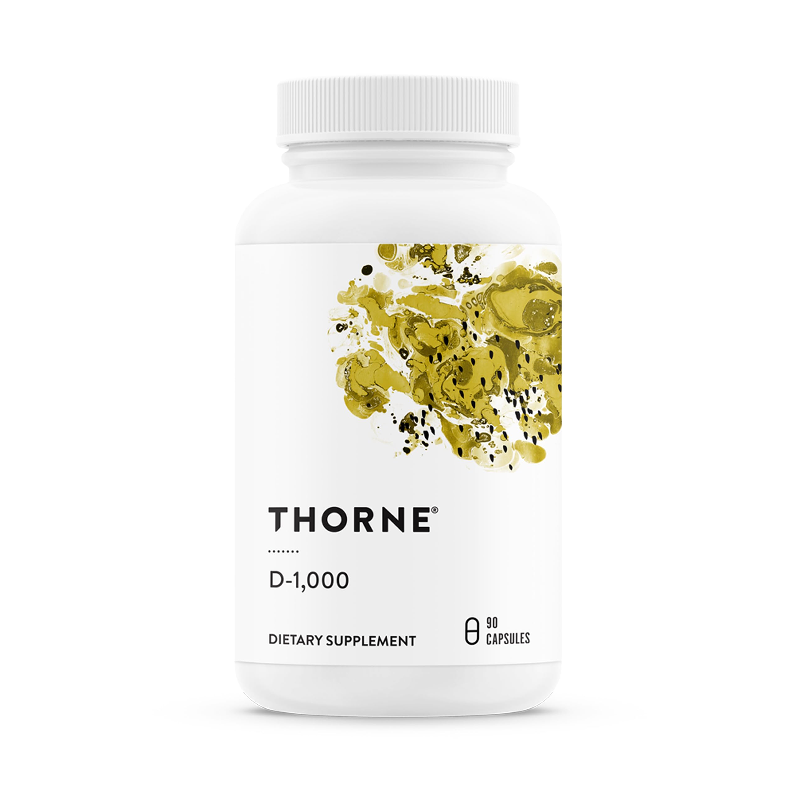 THORNE - Vitamin D3 Supplement - Supports Healthy Bones, Teeth, Muscles, Cardiovascular & Immune Function* - Gluten, Dairy & Soy-Free - 1,000 IU - 90 Servings THORNE uk supplements