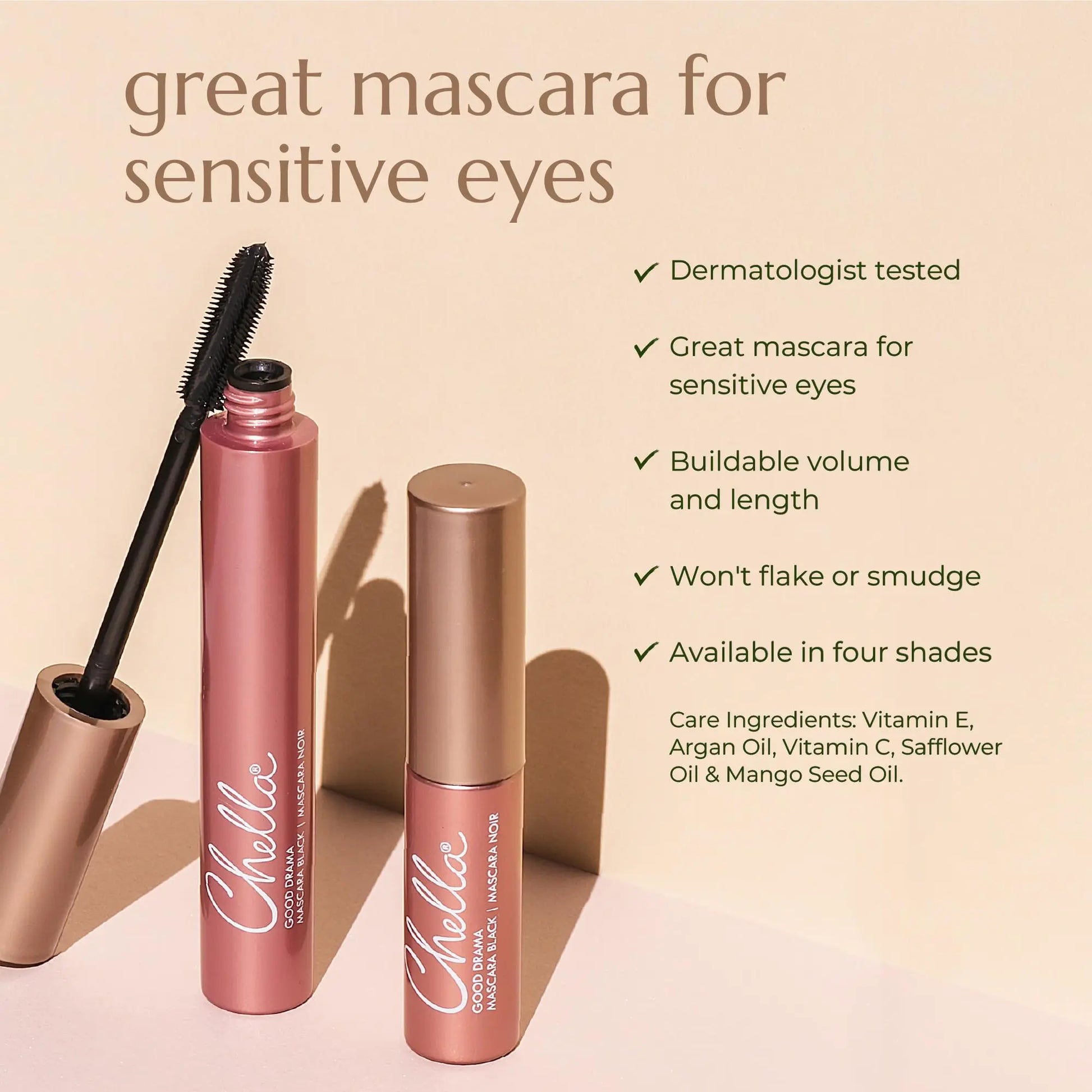 Chella Good Drama Vegan Mascara, 0.33 Fl. Oz (Black) Chella uk supplements