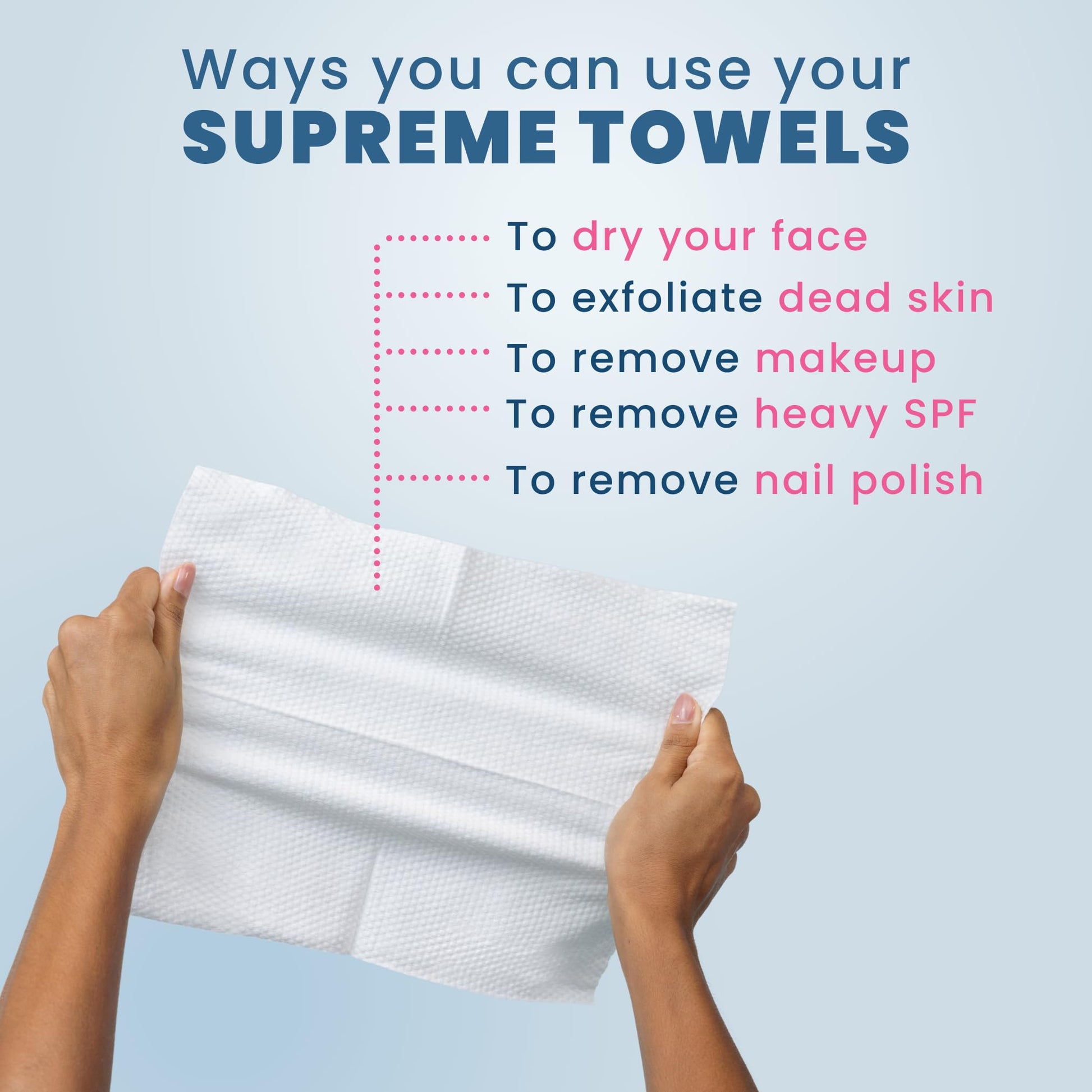 Clean Skin Club Clean Towels XL Supreme, 50 Count, Absorbent, Gentle CLEAN SKIN CLUB uk supplements