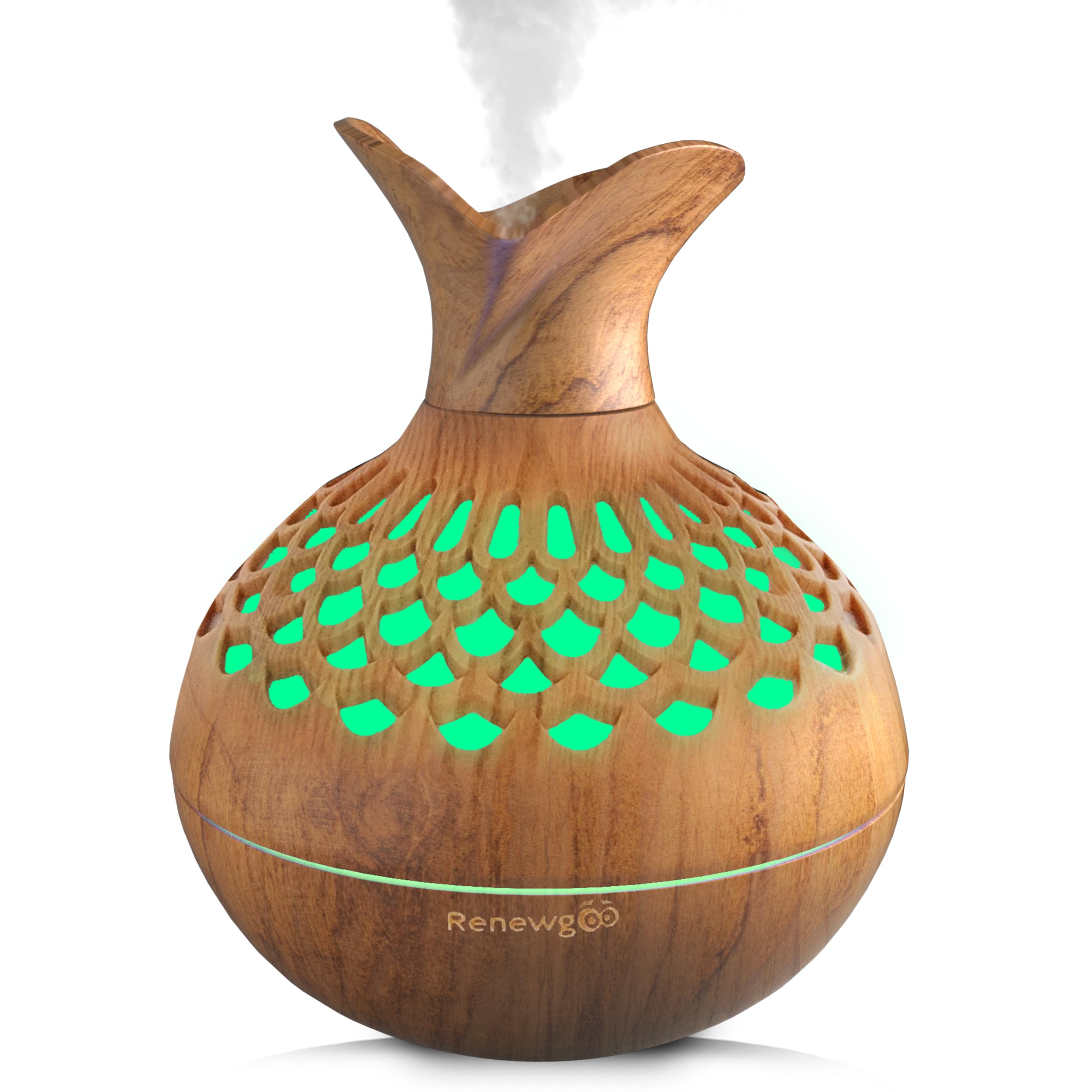 Aroma Diffuser for Essential Oils, Ultrasonic Aromatherapy Flower Oil Diffuser, Modern Cool Mist Renewgoo uk supplements