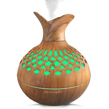 Aroma Diffuser for Essential Oils, Ultrasonic Aromatherapy Flower Oil Diffuser, Modern Cool Mist Renewgoo uk supplements