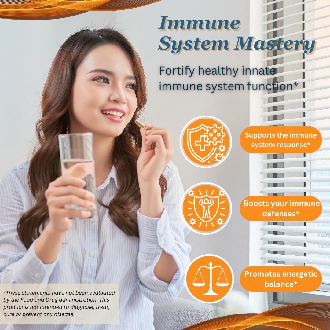 Transfer Factor Enhanced, 100 Natural Capsules, Immune Support - Transfer Factor Multi Immune from Cow Colostrum, Egg Yolk & Special Blend of Mushrooms Dislafarm uk supplements