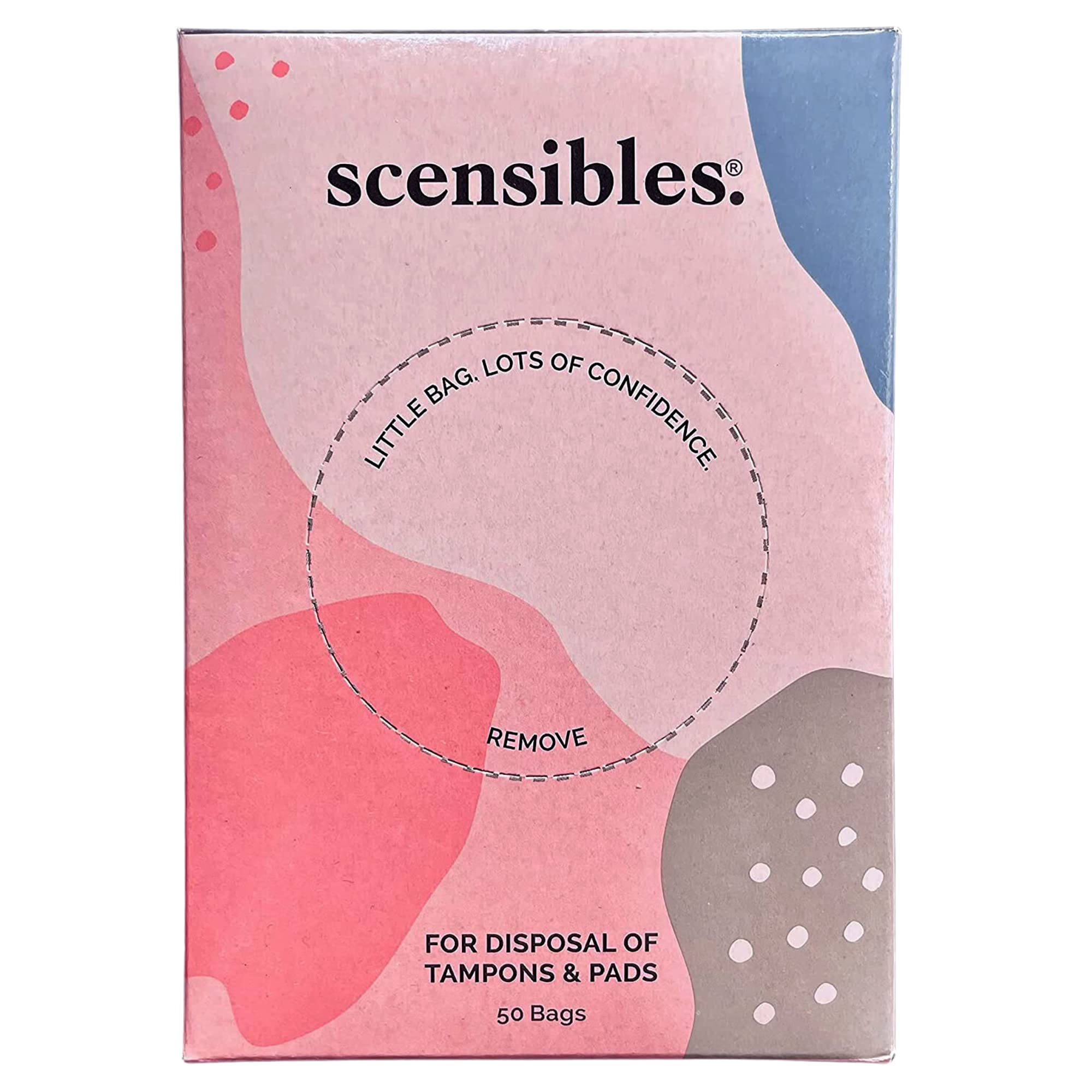 Scensibles Personal Care Disposal Bags (50 Count) - For Tampons, Pads, Liners, Condoms & More SCENSIBLES uk supplements