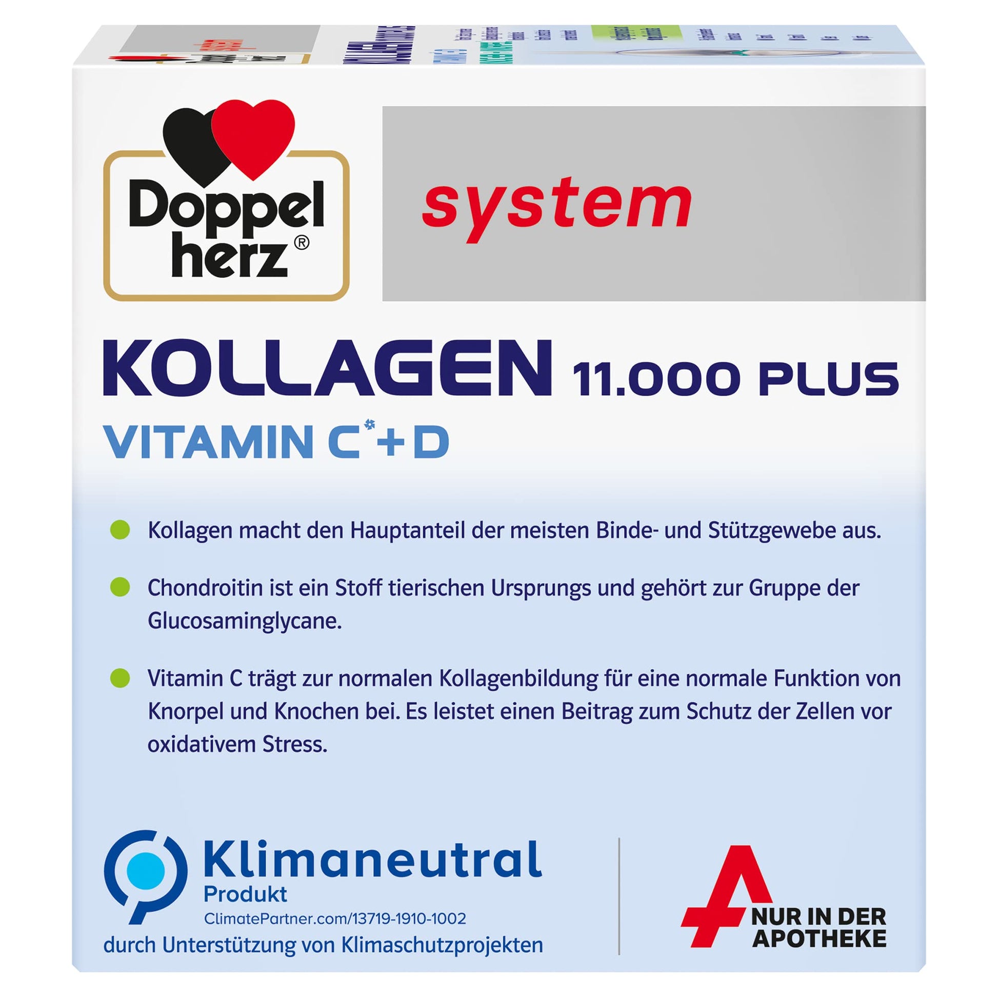 Doppelherz collagen 11,000 ampoules, 30 x 25 ml, PZN:7625039 My Store uk supplements